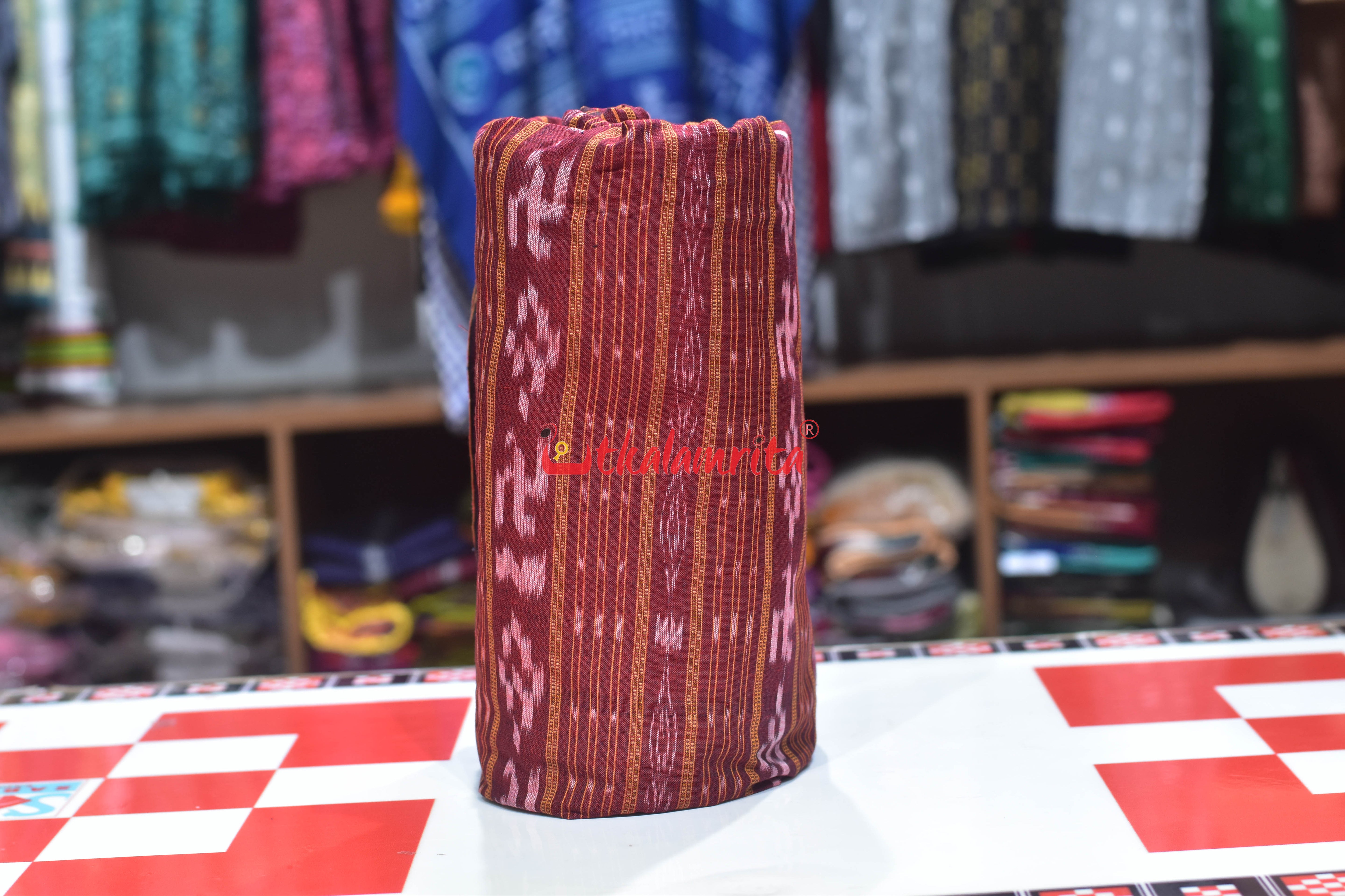 Maroon Swastik With Pasapali (Fabric)