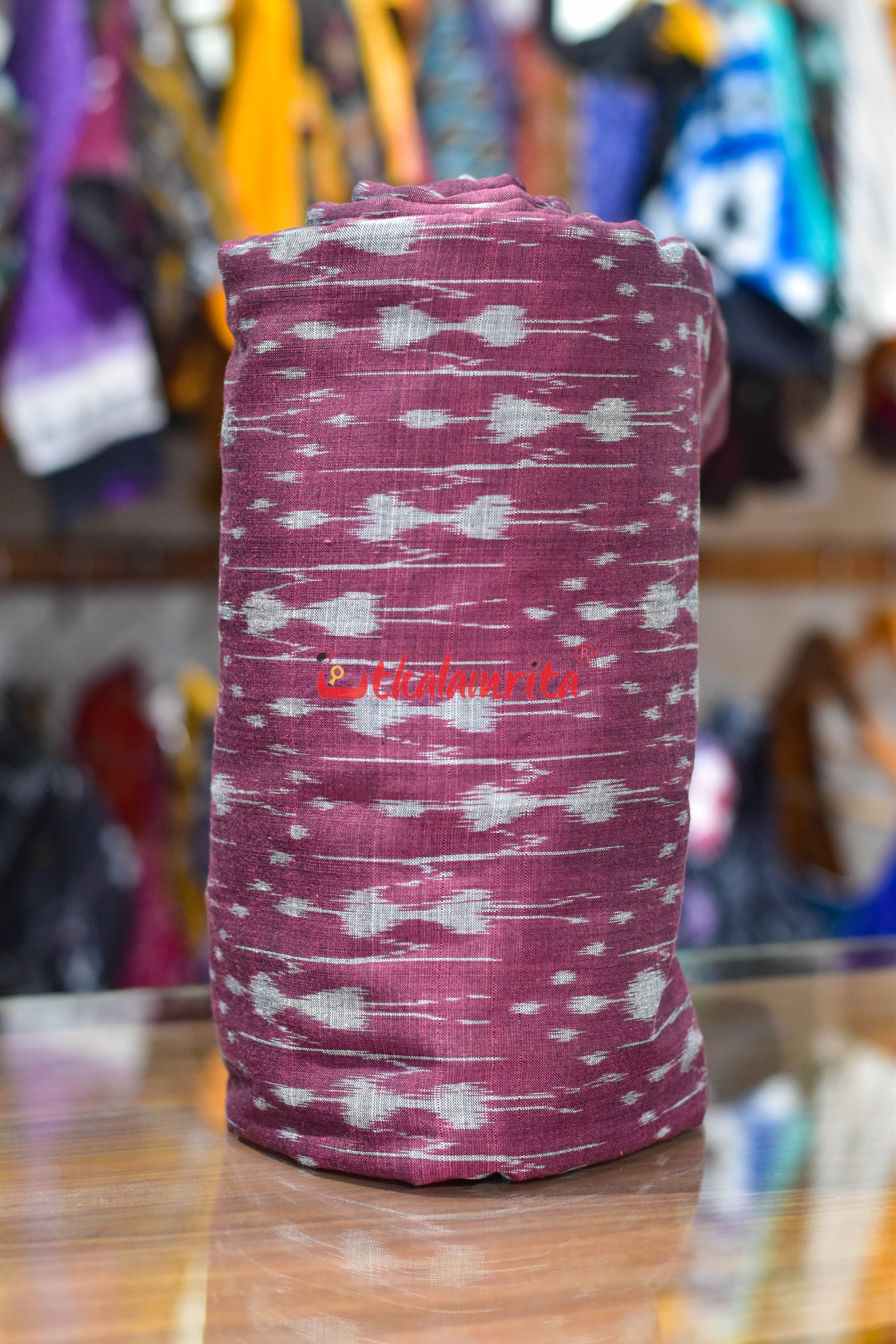 Magenta Tribal Ikat Cotton (Fabric)