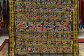 Blue with Phuldani Border Khandua Silk Saree