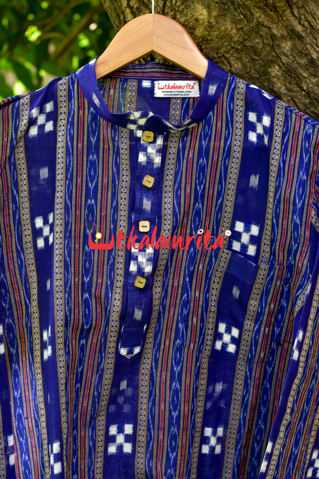 Blue Pasapali (Men's Kurta)