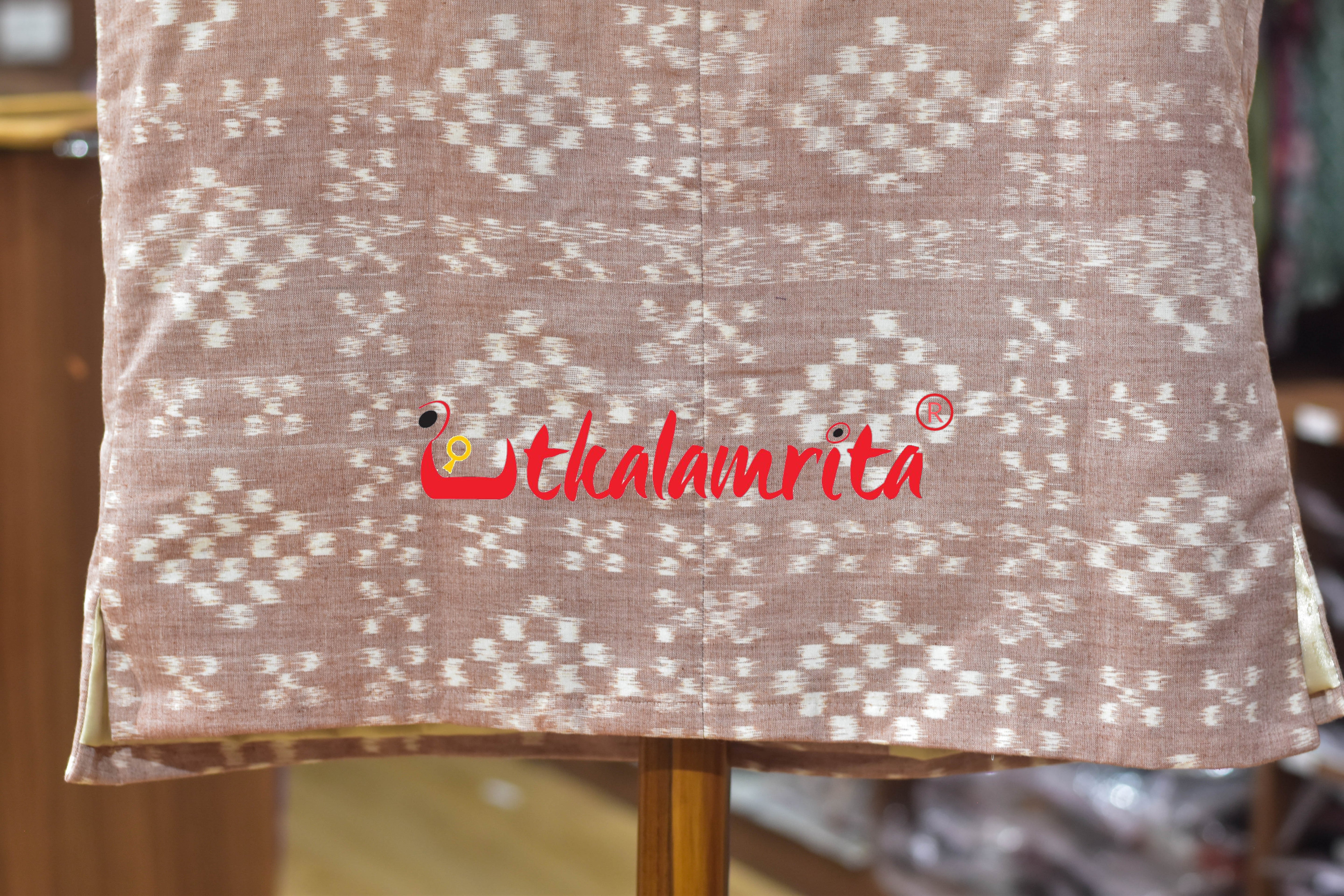 Peach Single Ikat Pasapali (Modi Jacket)