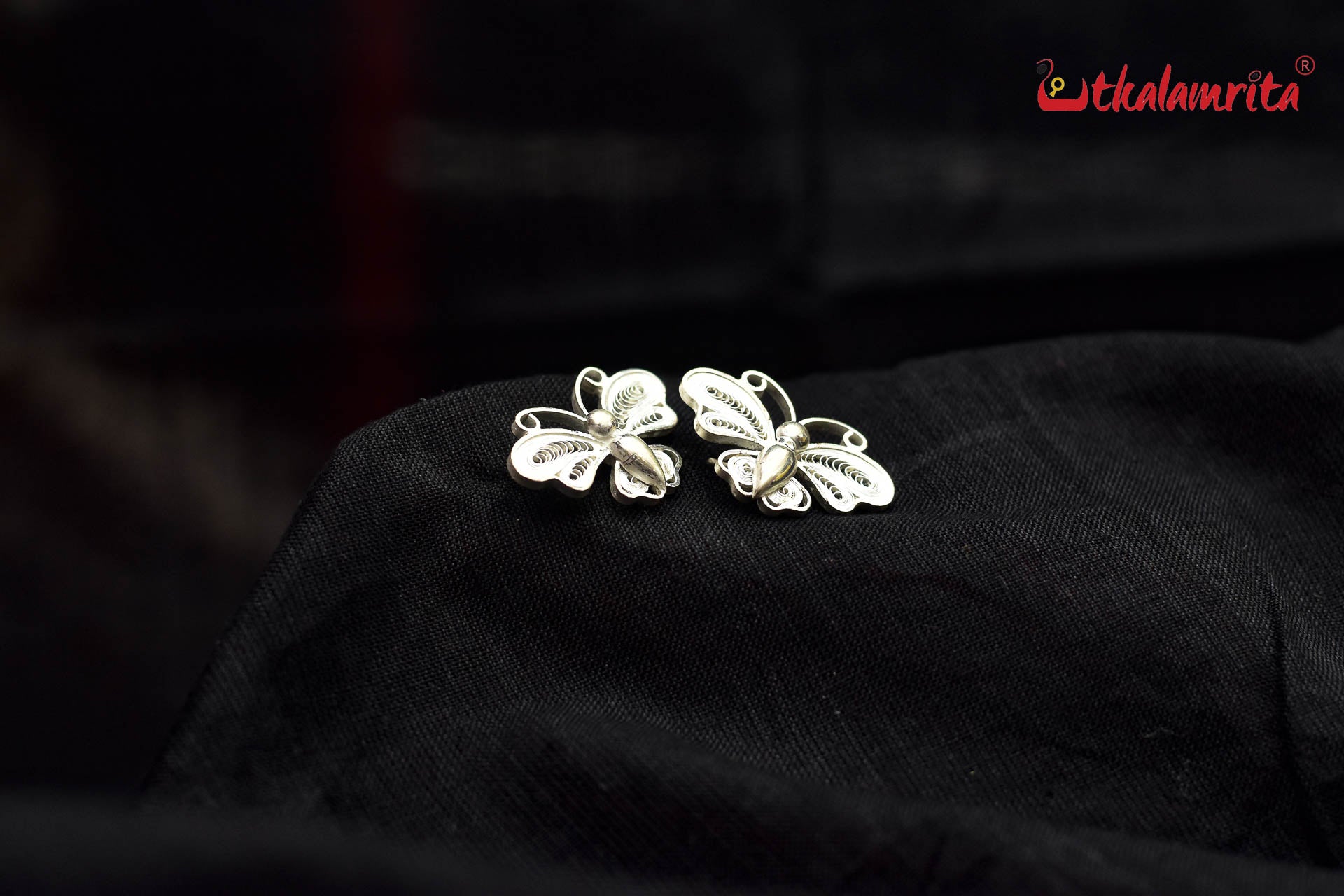 Medium Filigree Butterfly Studs (Earring Tops)
