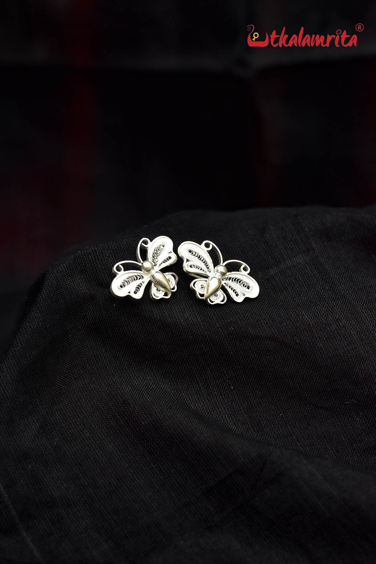 Medium Filigree Butterfly Studs (Earring Tops)