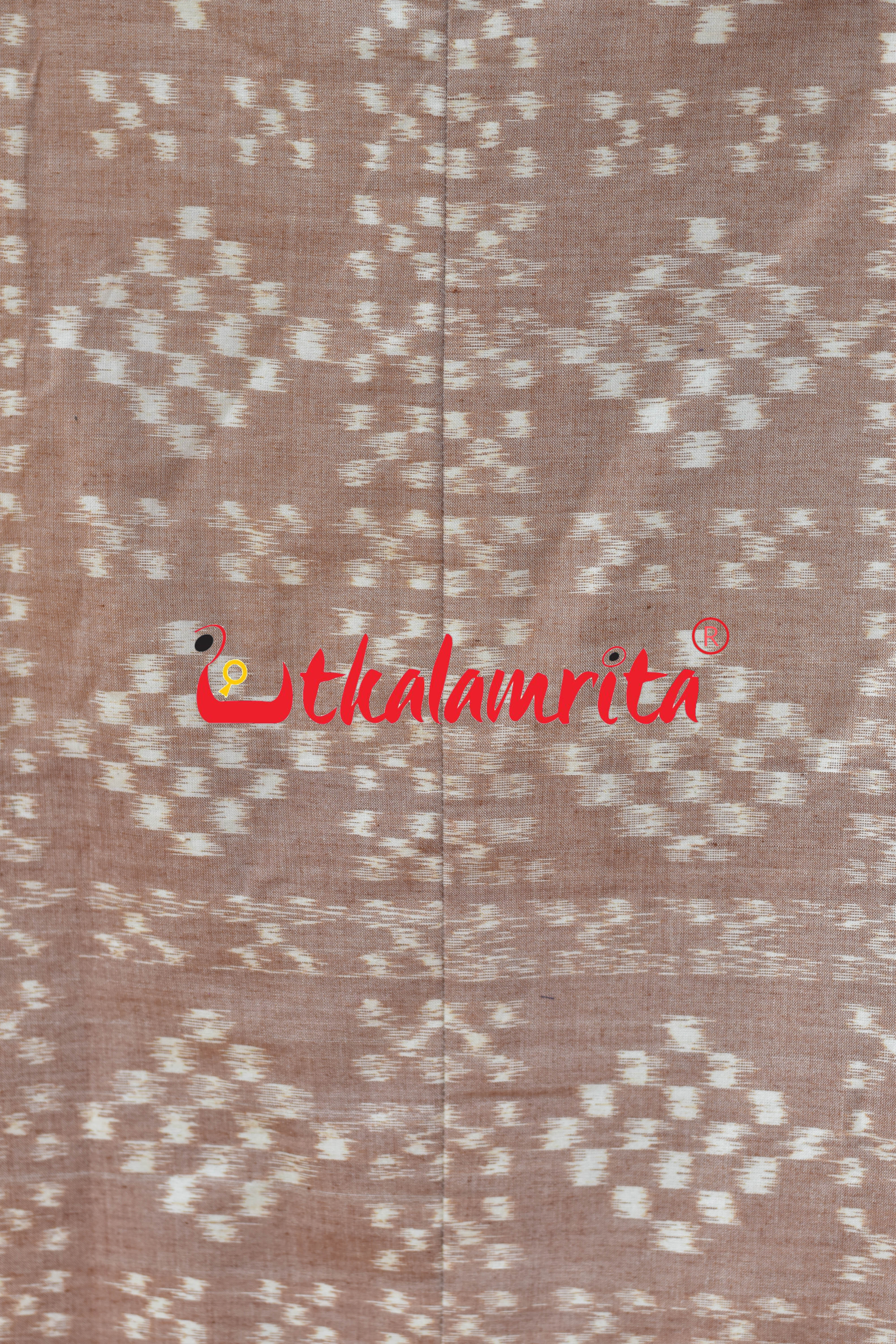 Peach Single Ikat Pasapali (Modi Jacket)