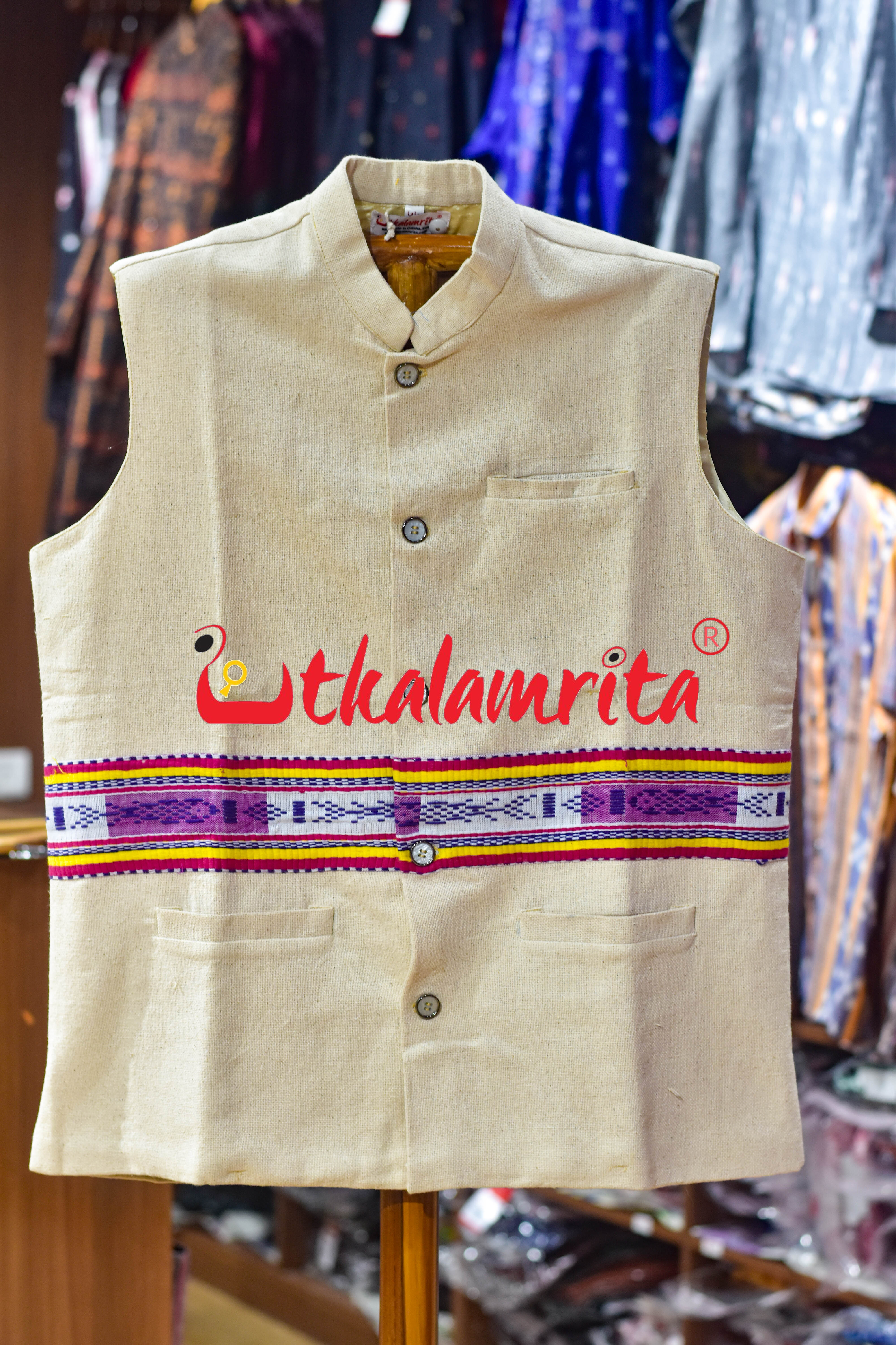 Fish Line Matha Santhal (Men's Jacket)