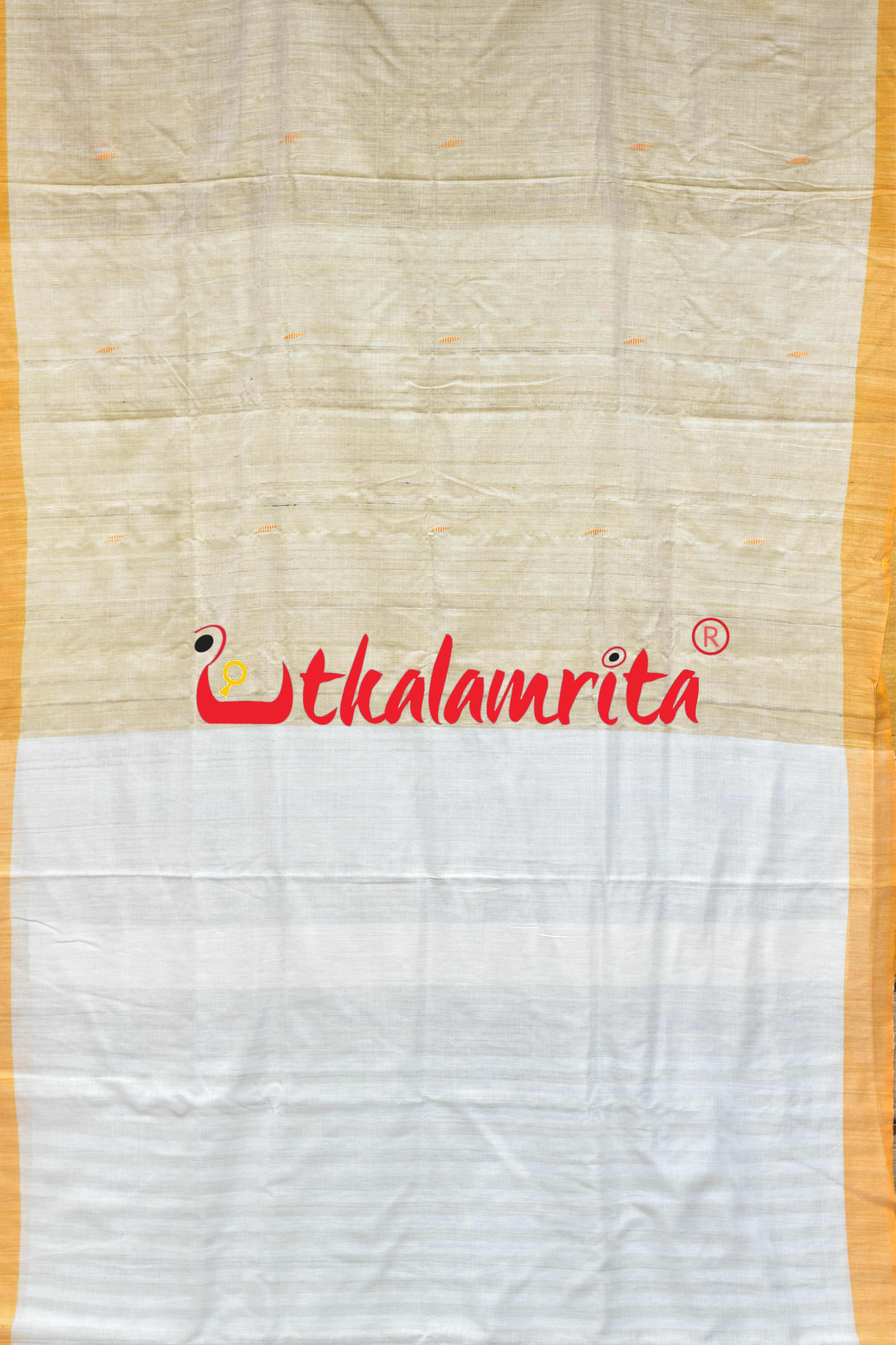 Bapta Cotton Gopalpur Tussar Ghee Mustard Silk Saree