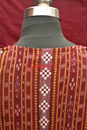 Maroon Half Half (Blouse)