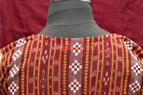 Maroon Half Half (Blouse)
