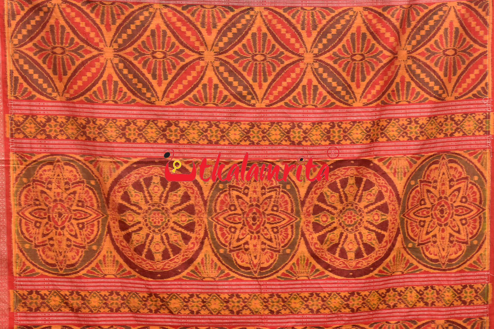 Tree of Life Multicolor Sambalpuri Cotton Saree