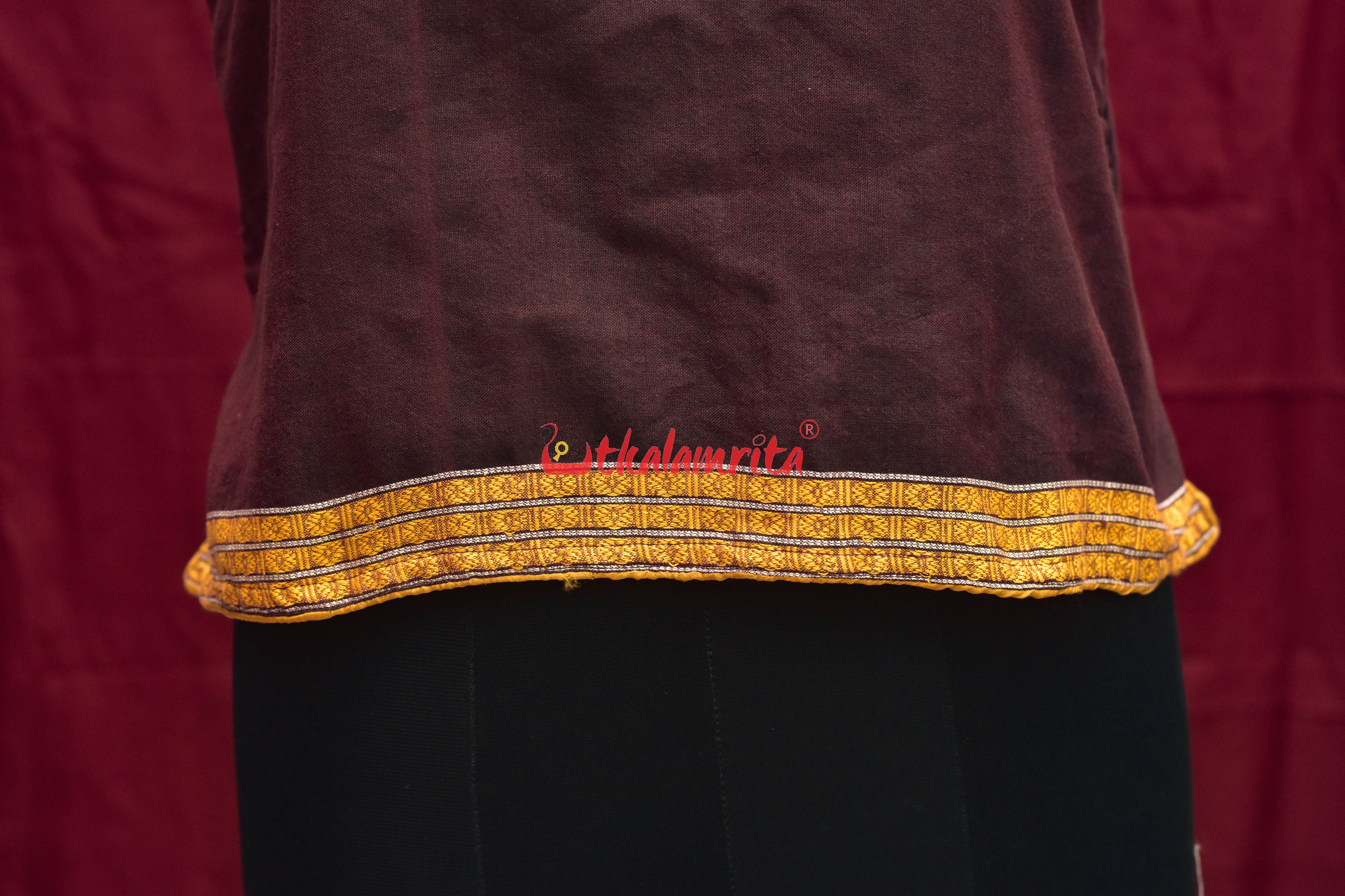 Coffee Mustard Rudraksha (Ladies Top)