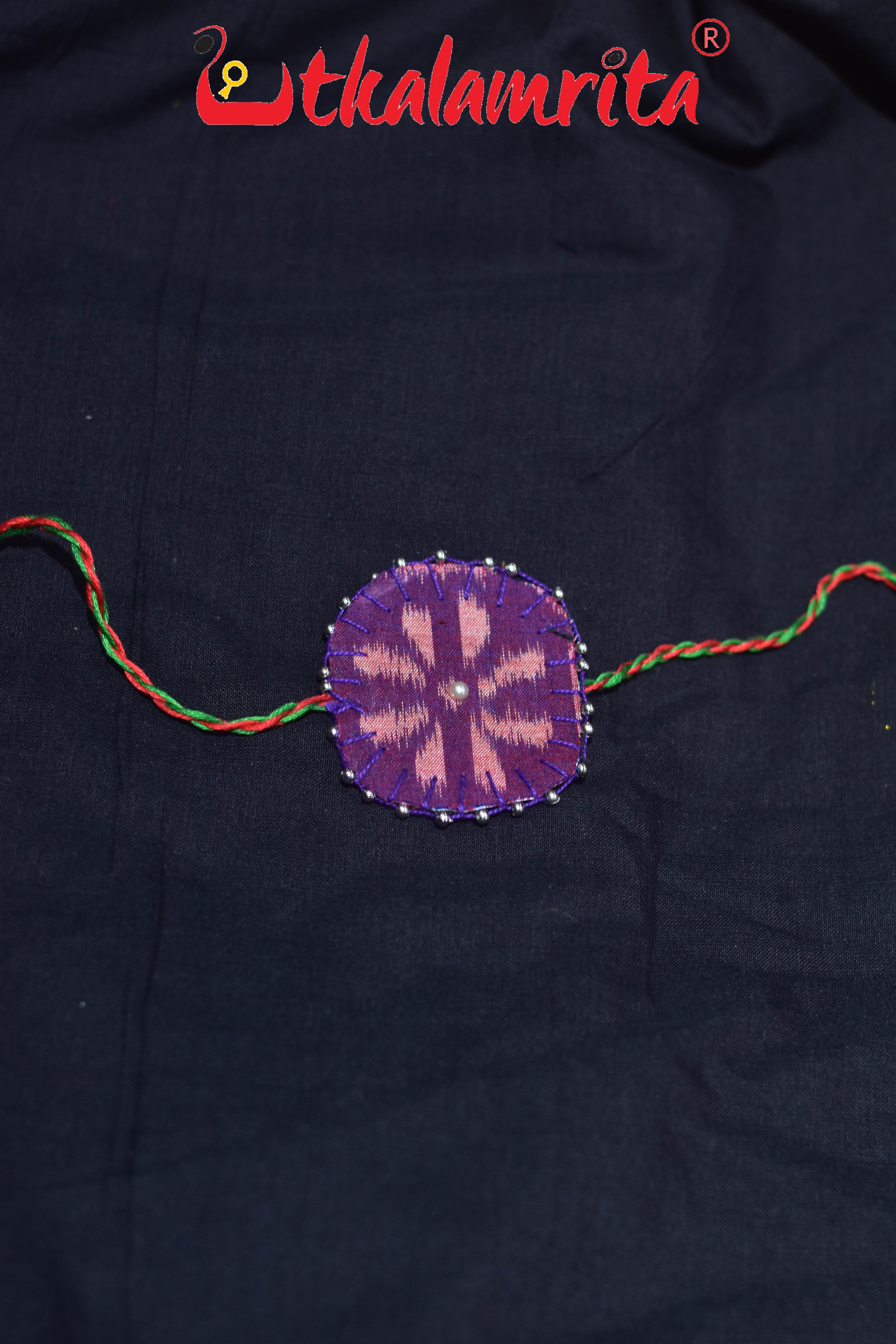Purple Flower (Ikat Rakhi)