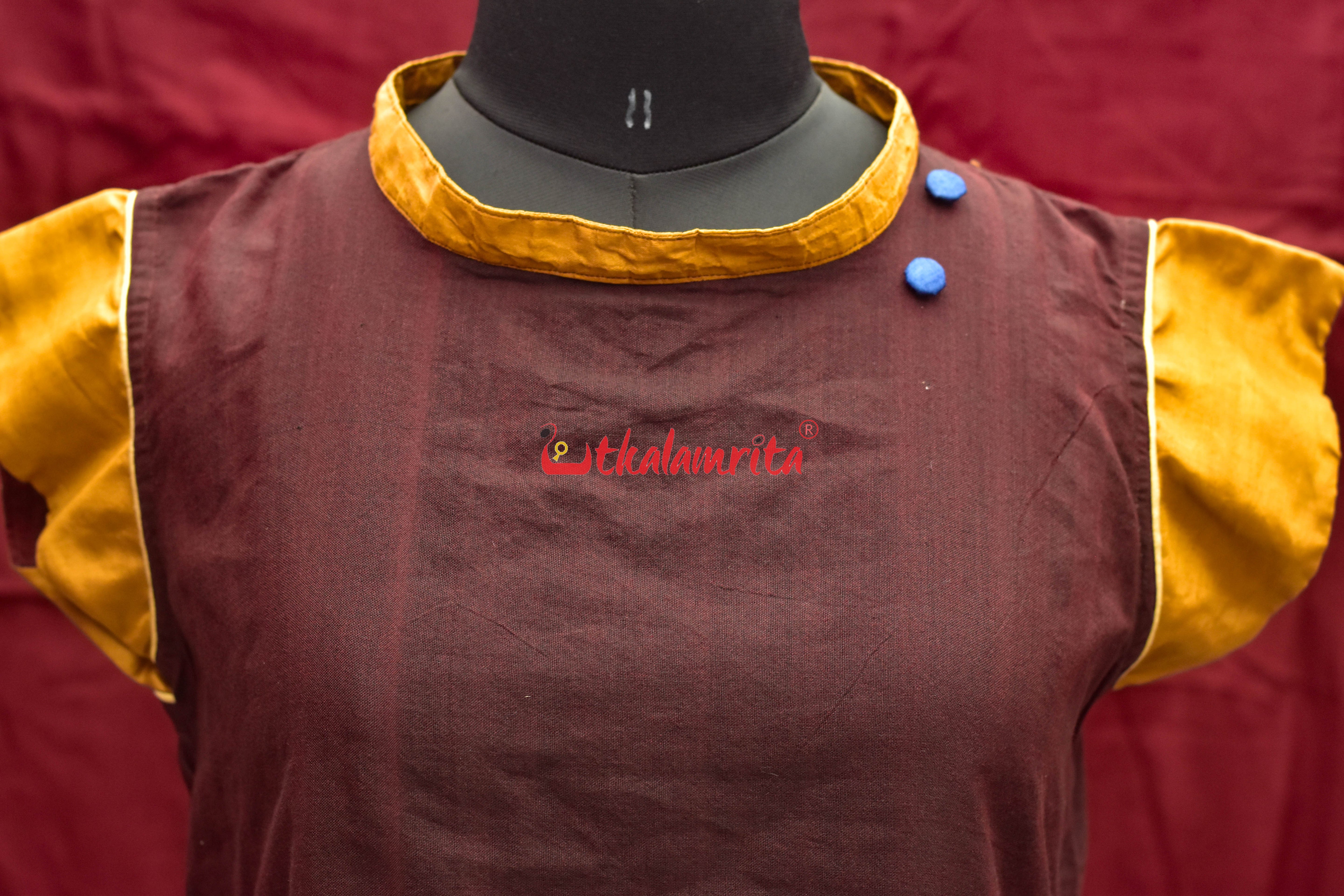 Coffee Mustard Rudraksha (Ladies Top)
