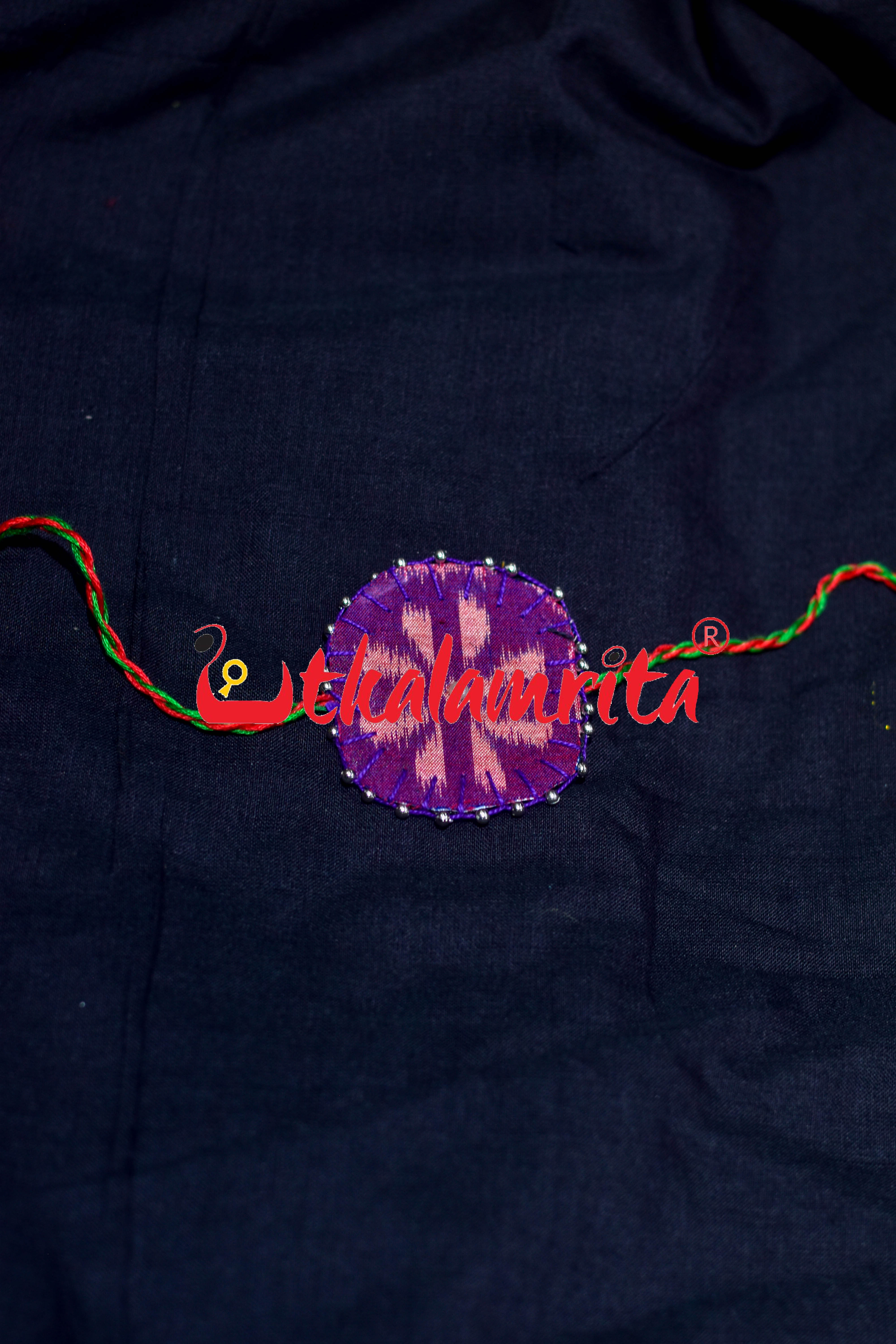 Purple Flower (Ikat Rakhi)