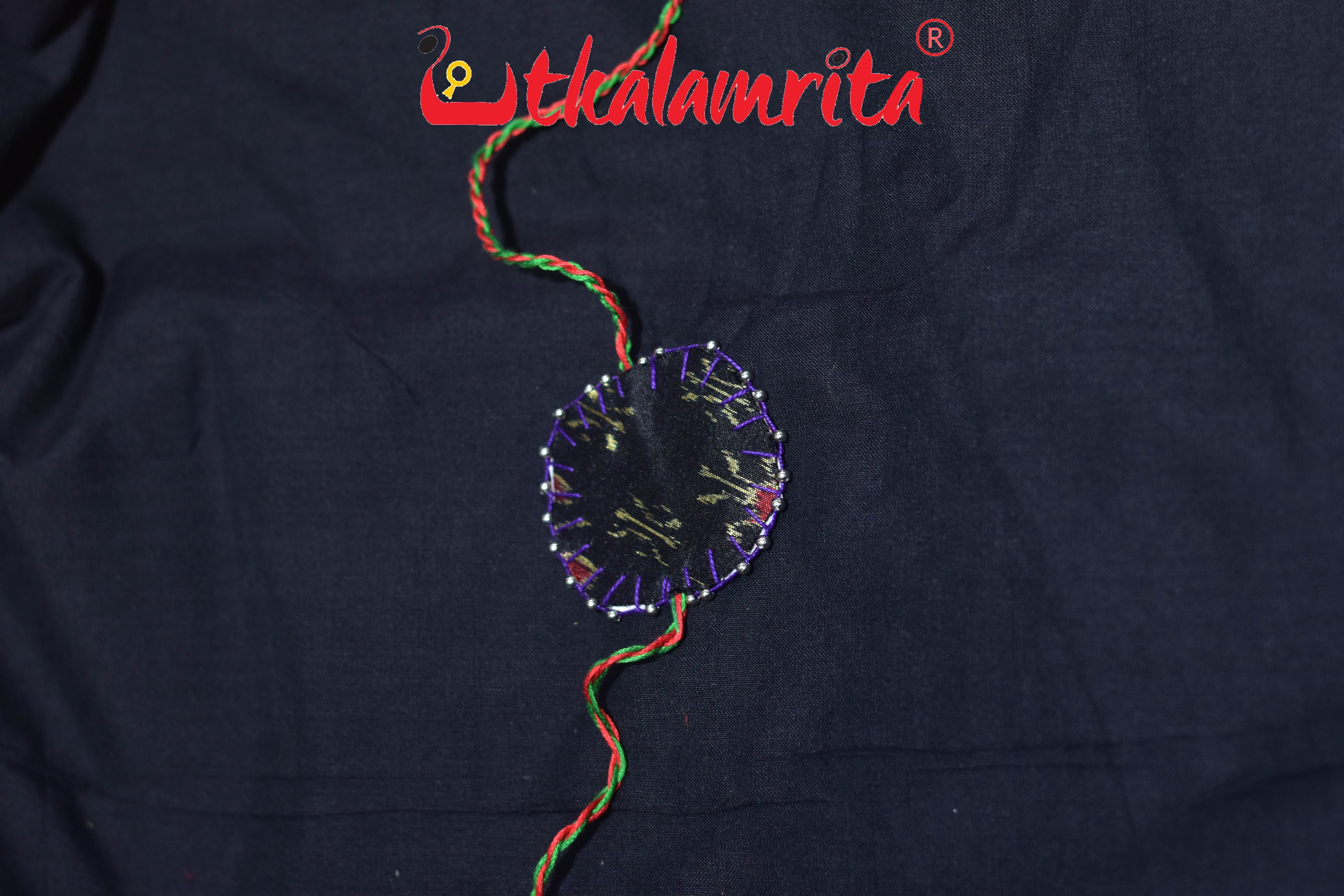 Purple Flower (Ikat Rakhi)