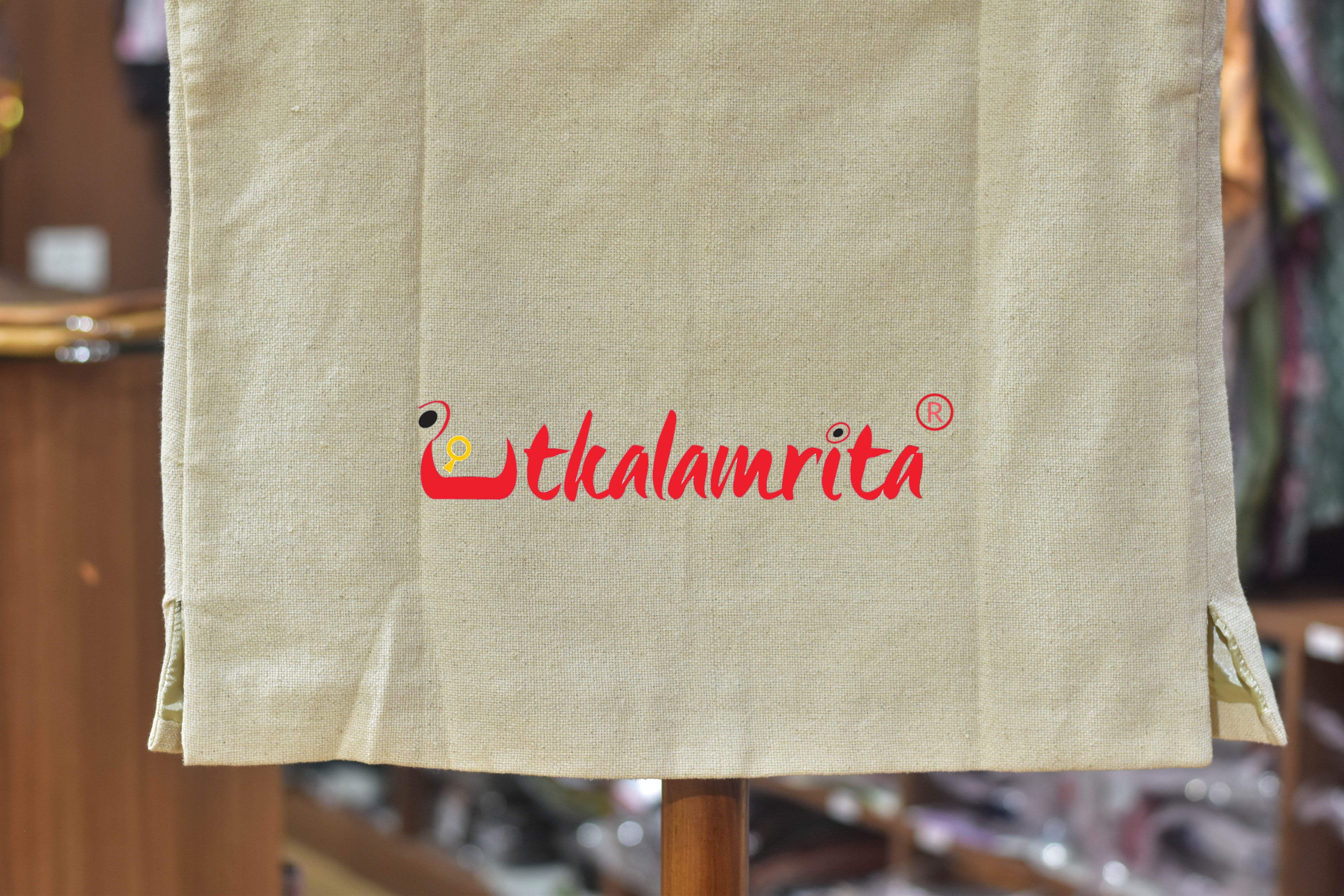 Plain Off White Cotton (Men's Jacket)