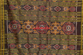 Dhadi Chita Maroon Khandua Silk Saree
