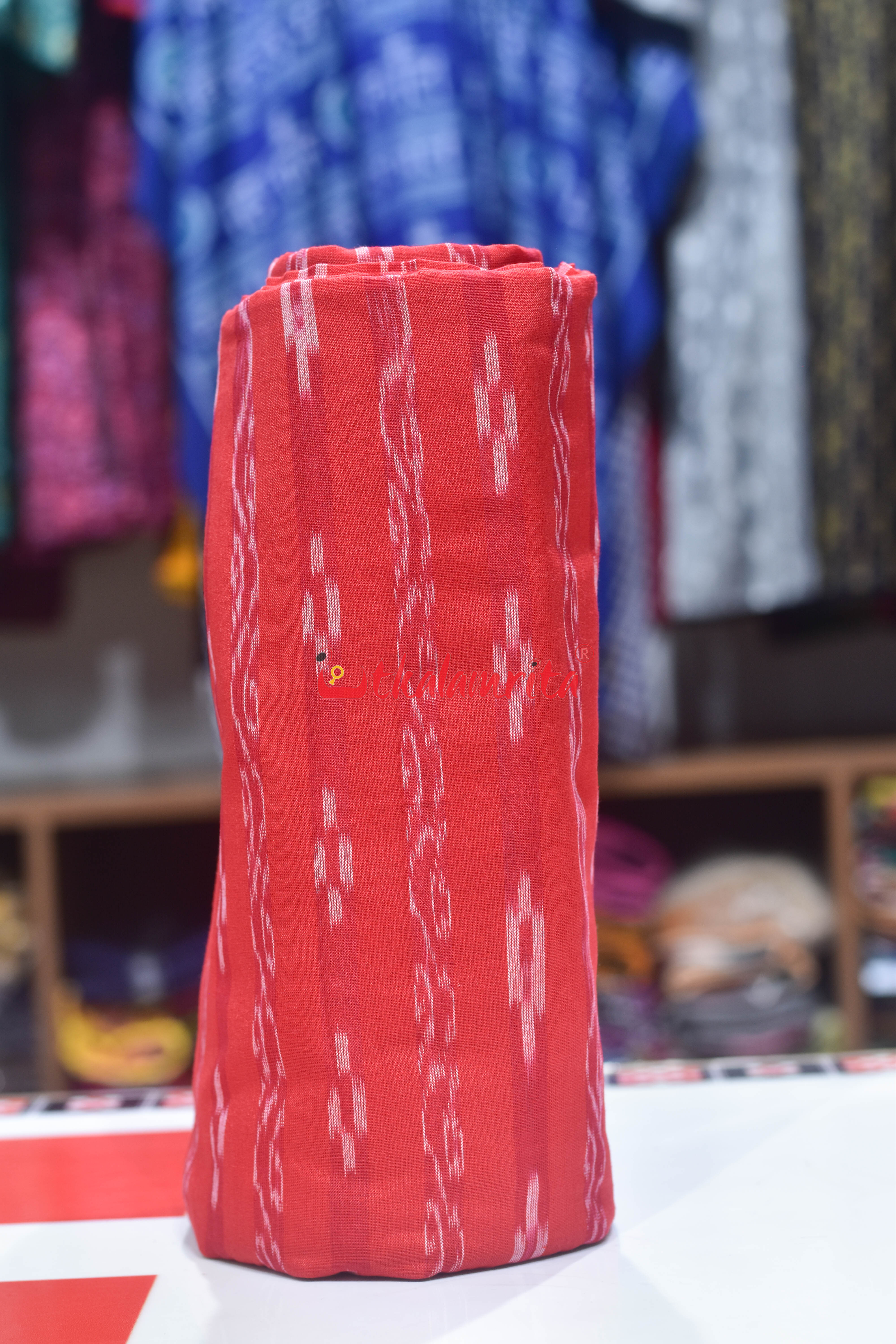 Red Lata Pasapali Cotton (Fabric)