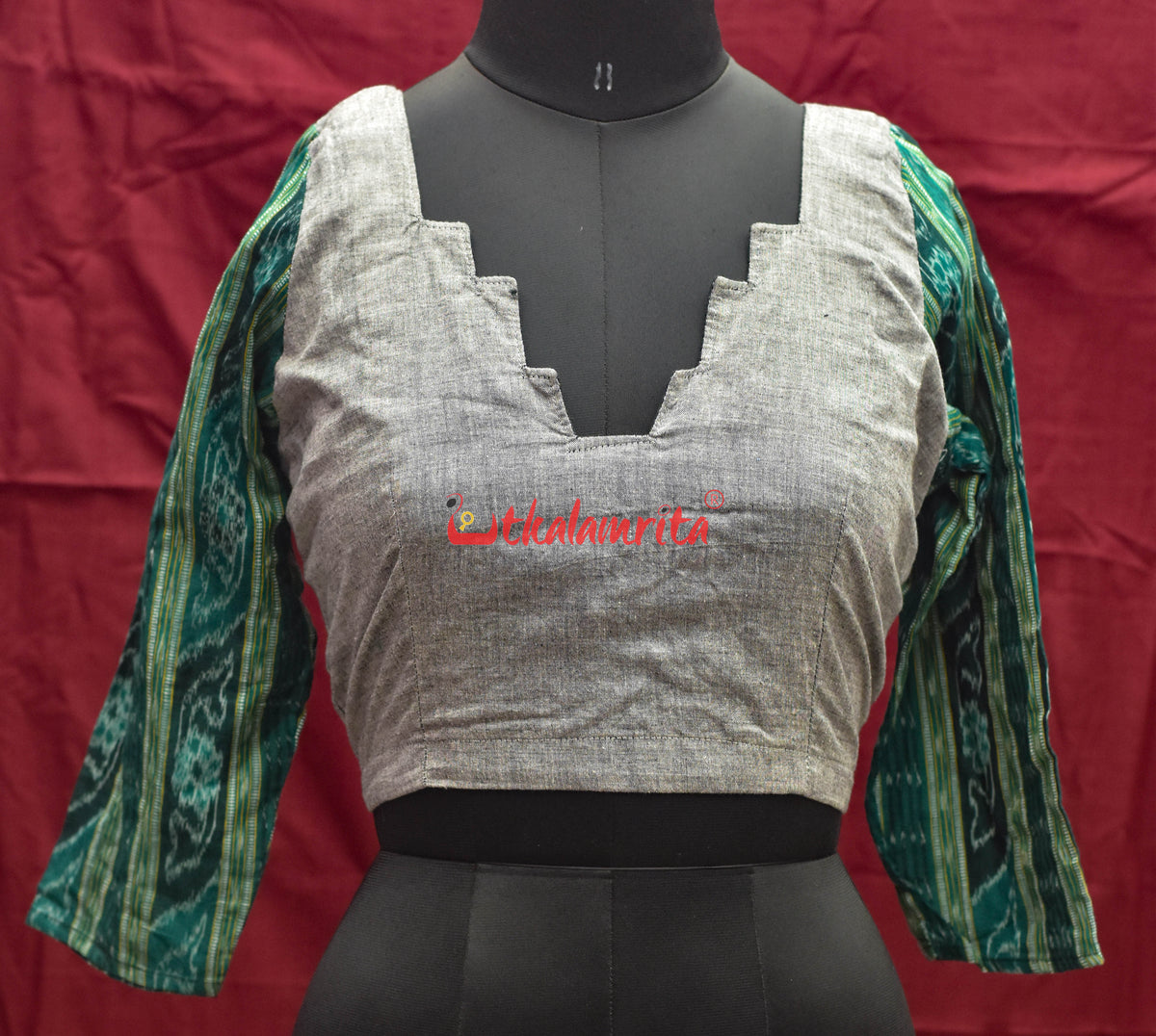 Grey And Green Ladders (Blouse)