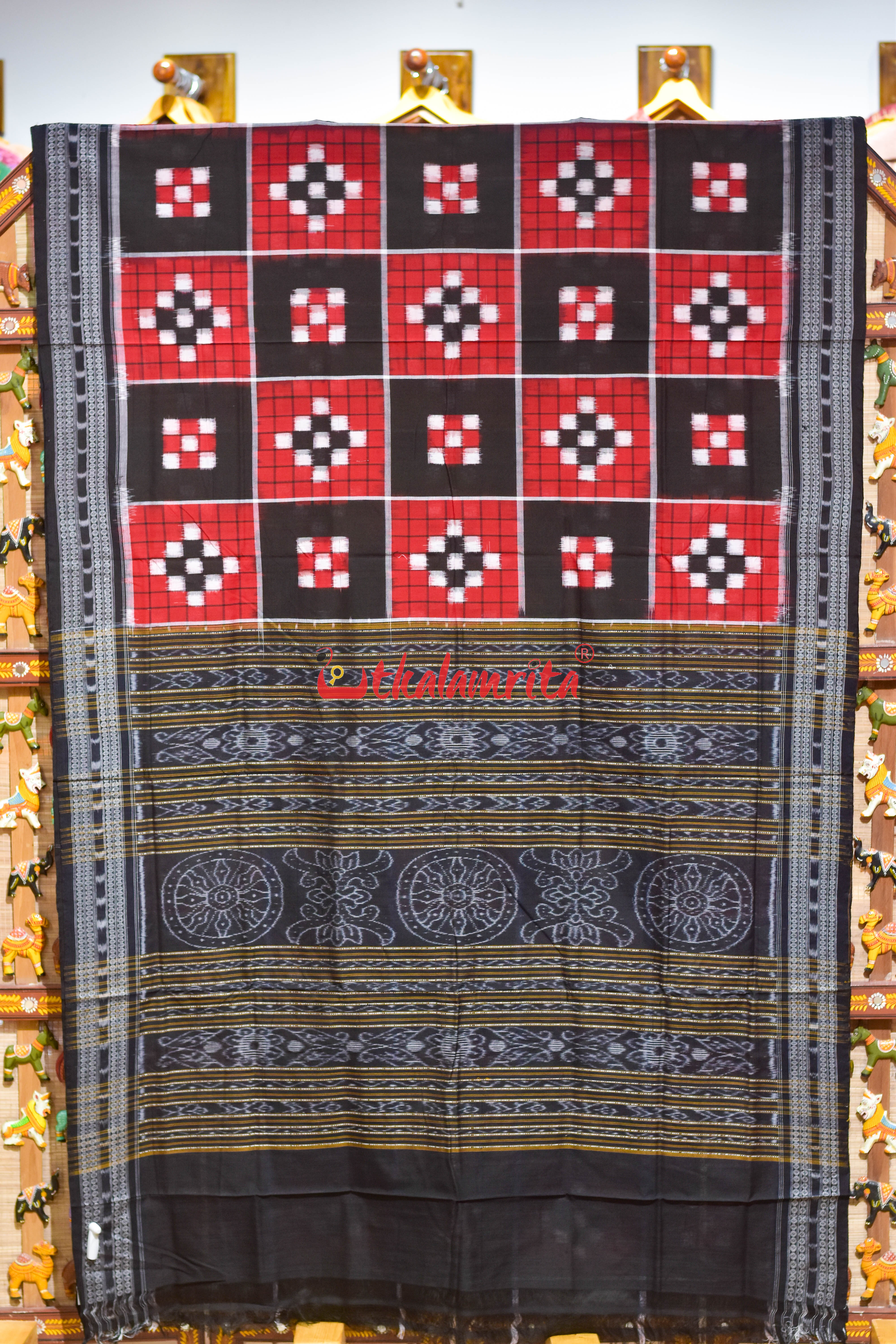 5 Kuthi RBW Pasapali Sambalpuri Cotton Saree