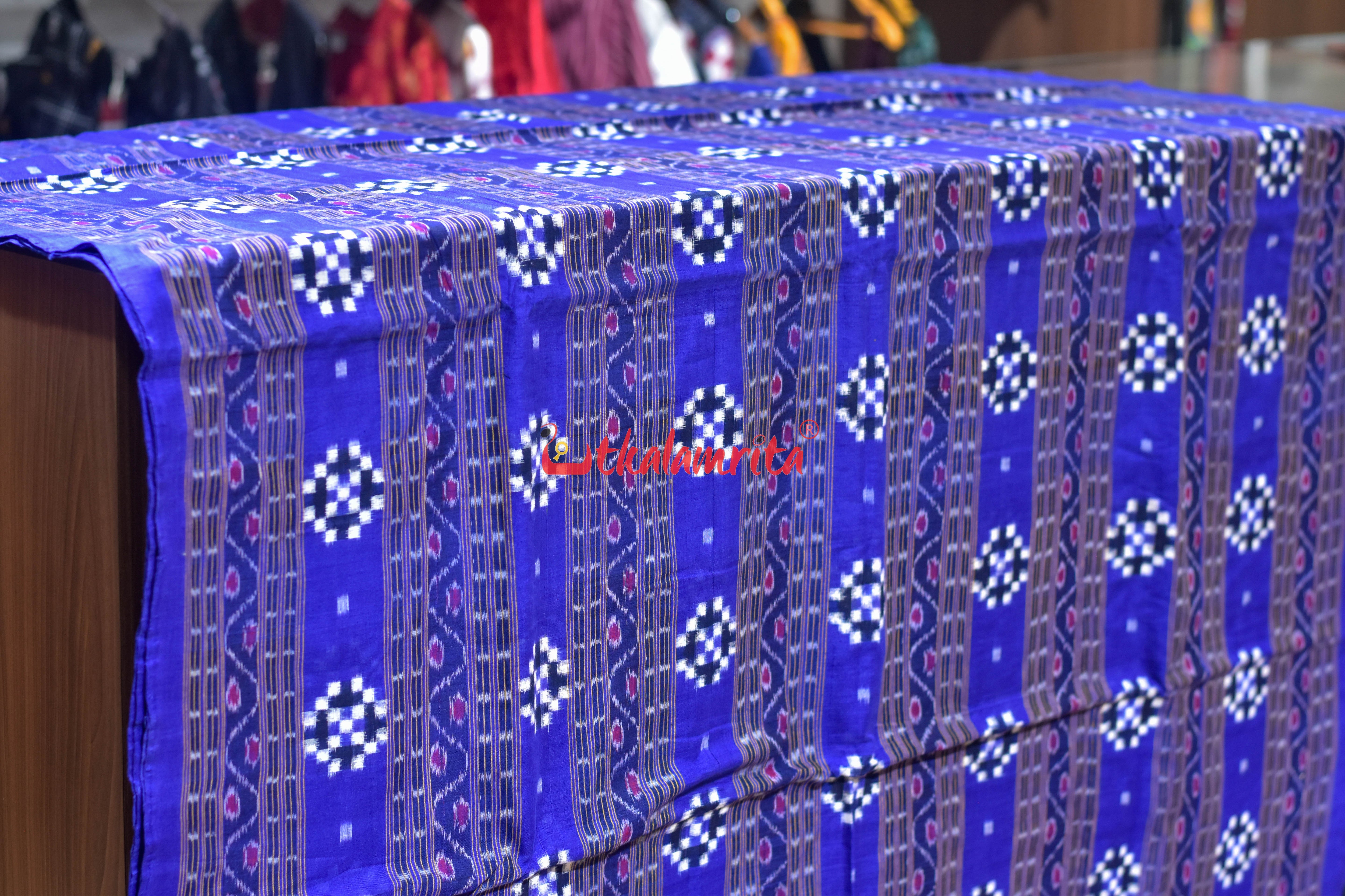 Blue Pasapali Kangula Sambalpuri Cotton (Fabric)