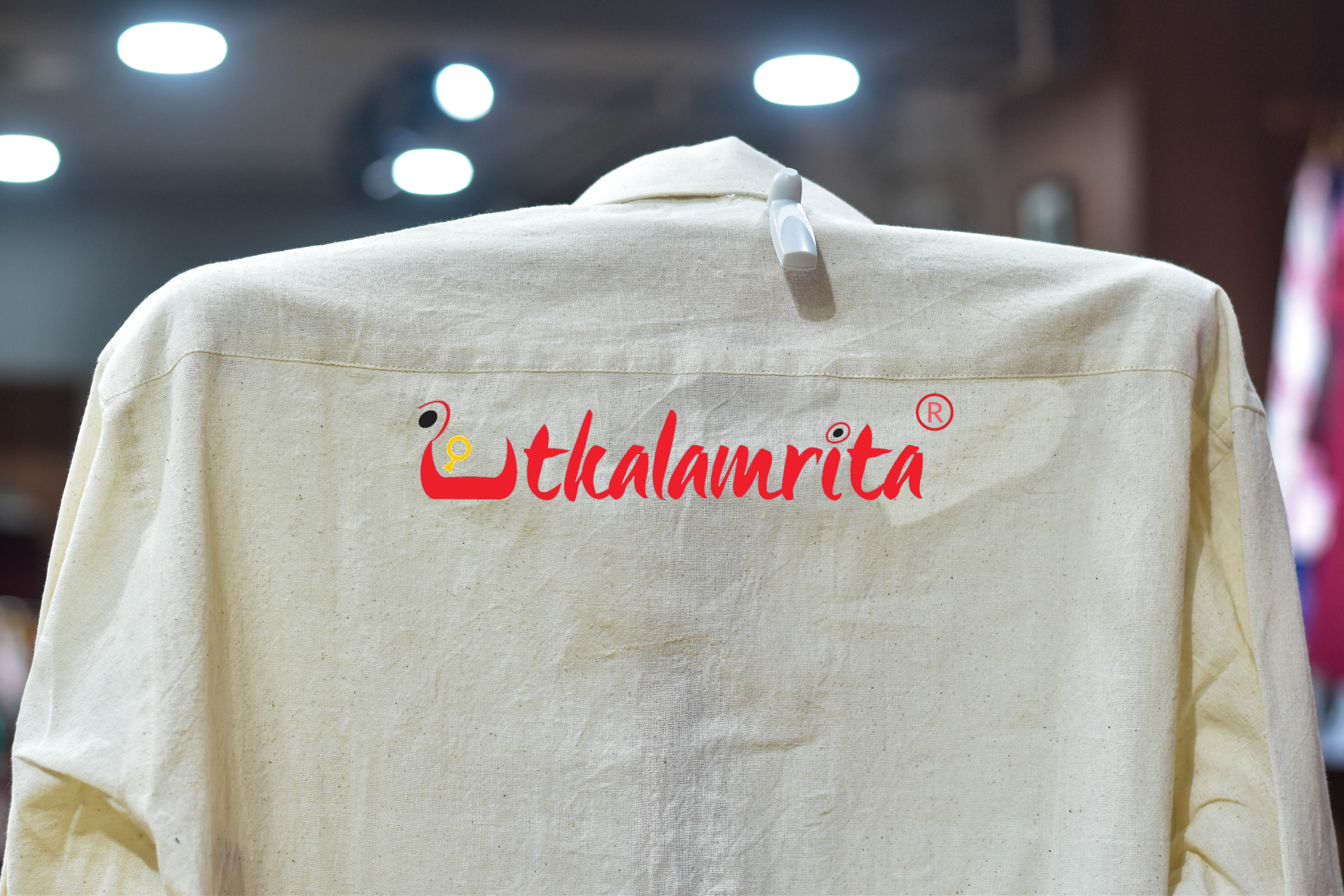 Kotpad Plain White (Men's Full Shirt)