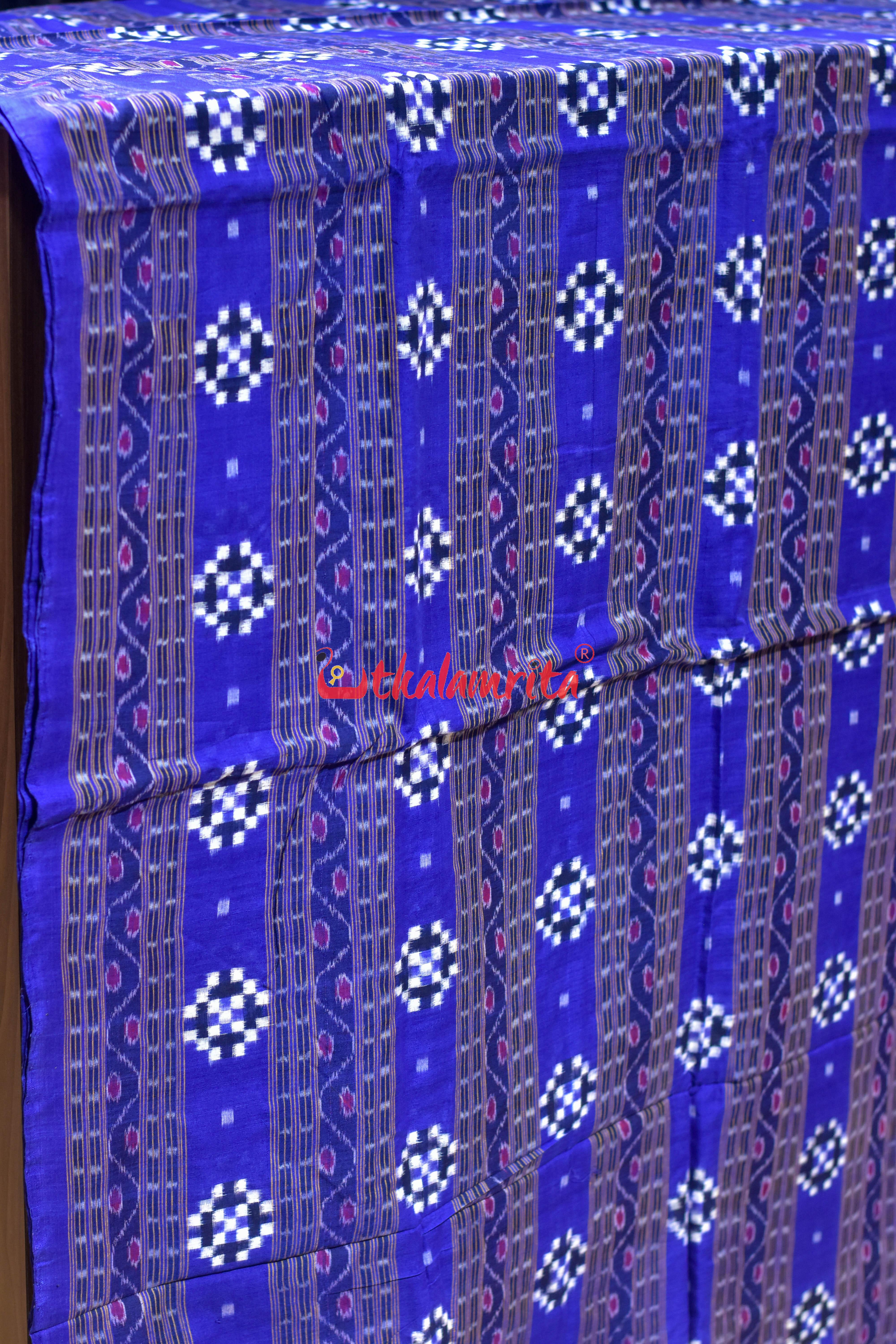 Blue Pasapali Kangula Sambalpuri Cotton (Fabric)