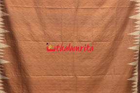 Natural Dye Plain Kumbha Khandua Silk Saree