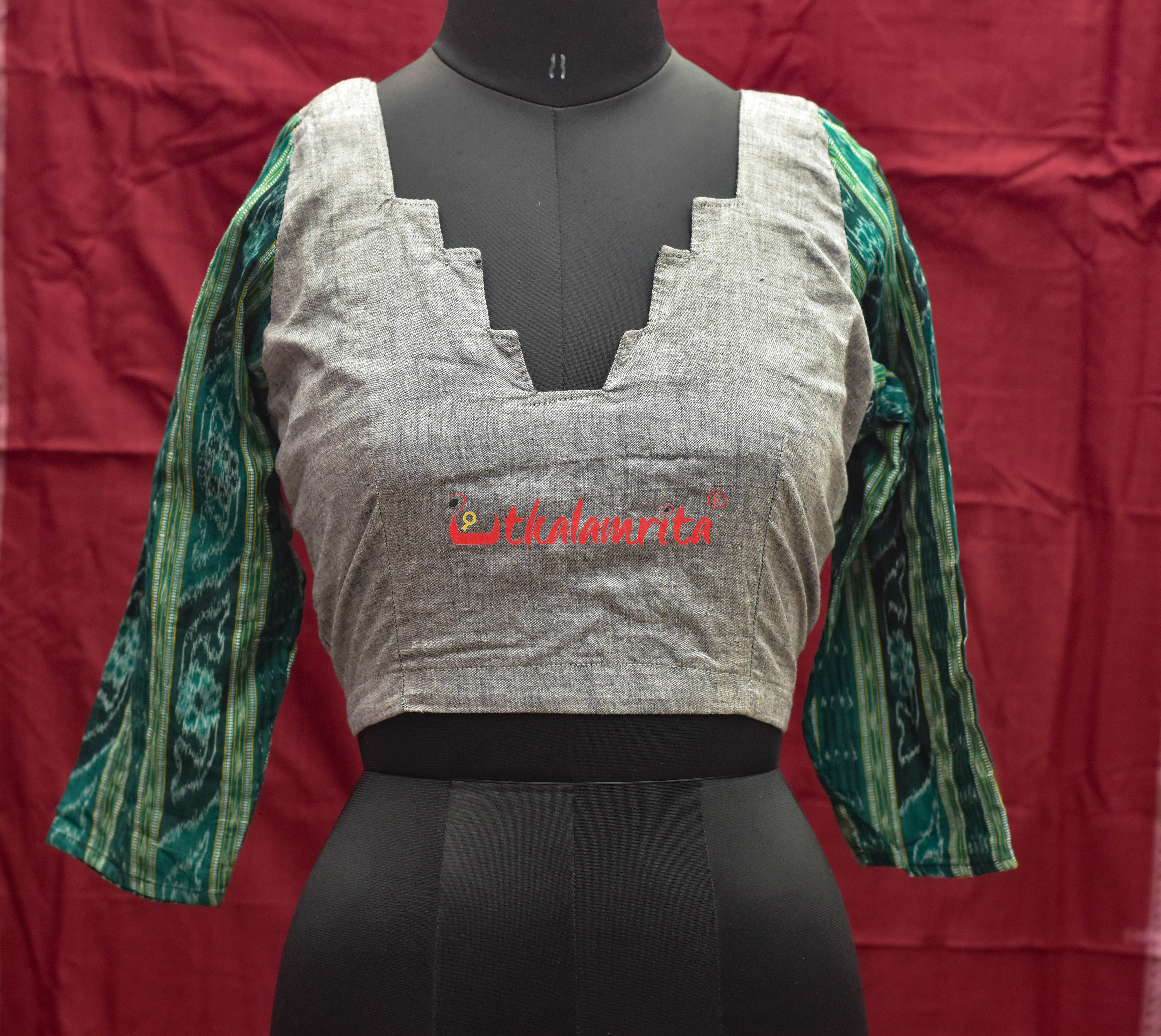 Grey And Green Ladders (Blouse)