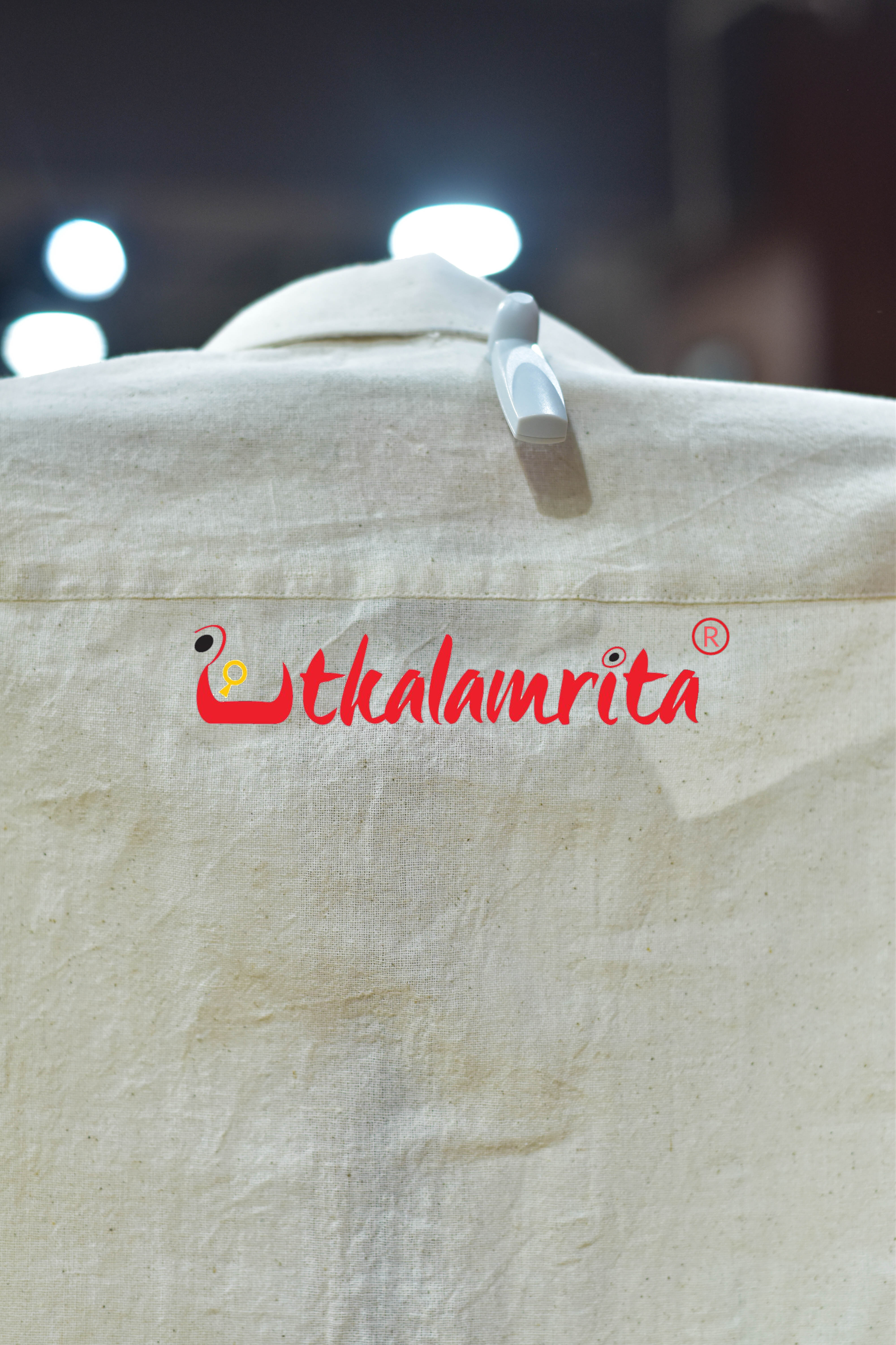 Kotpad Plain White (Men's Full Shirt)
