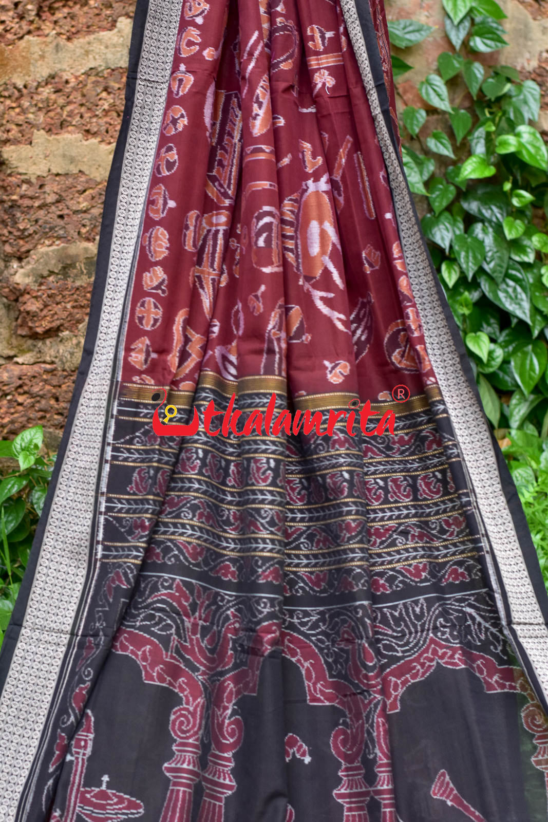 Coffee Sangeet Instruments Sambalpuri Cotton Saree