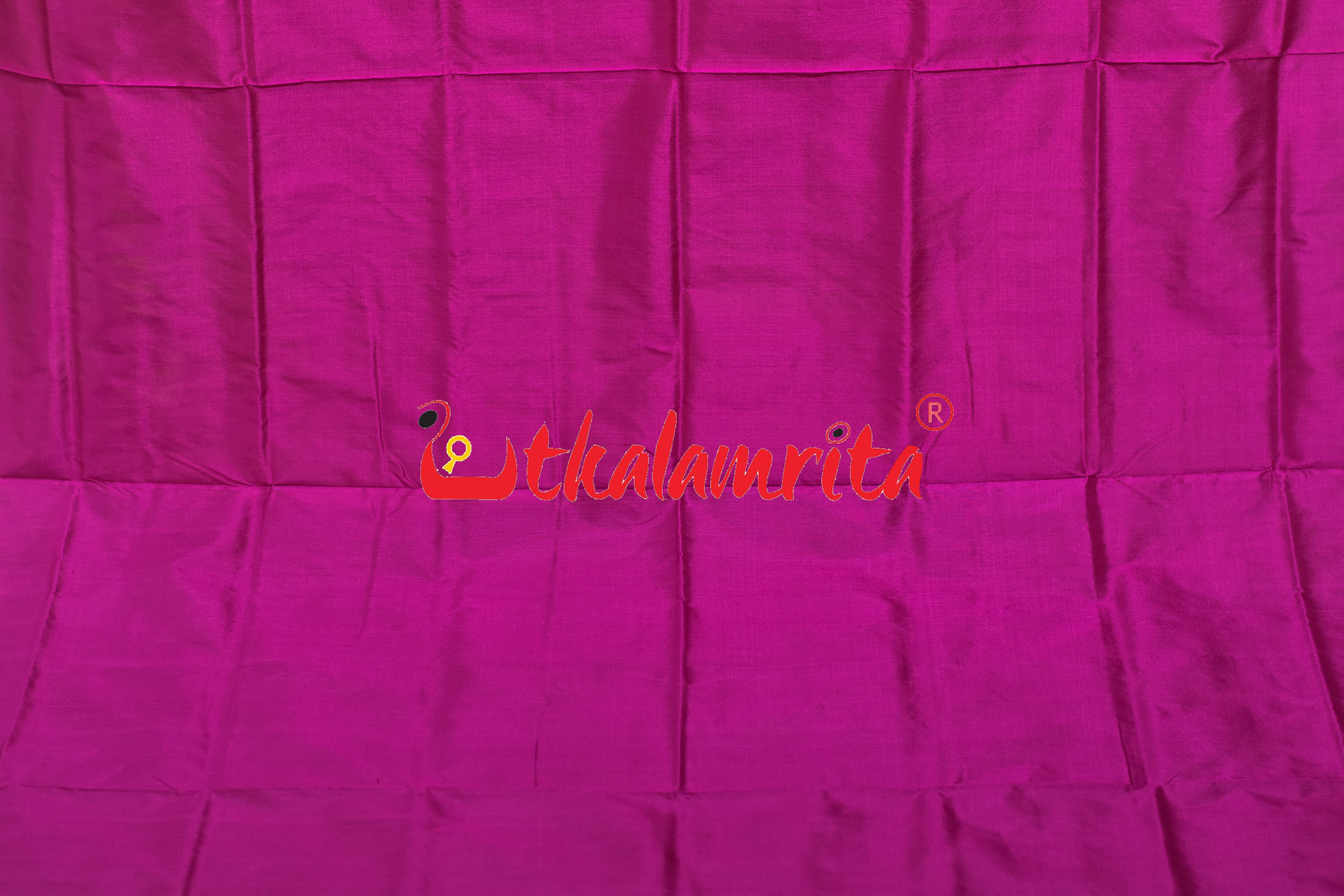 Yellow Rani Jhumka Bomkai Silk Saree