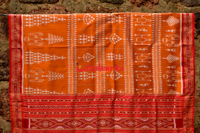 Golden Tribal Groups Khandua Silk Saree