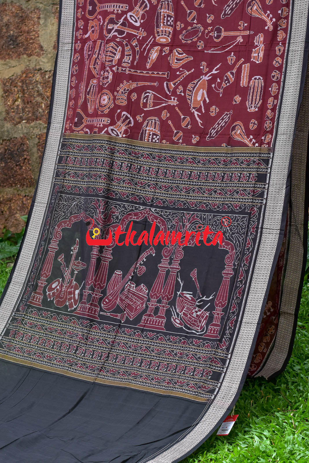 Coffee Sangeet Instruments Sambalpuri Cotton Saree