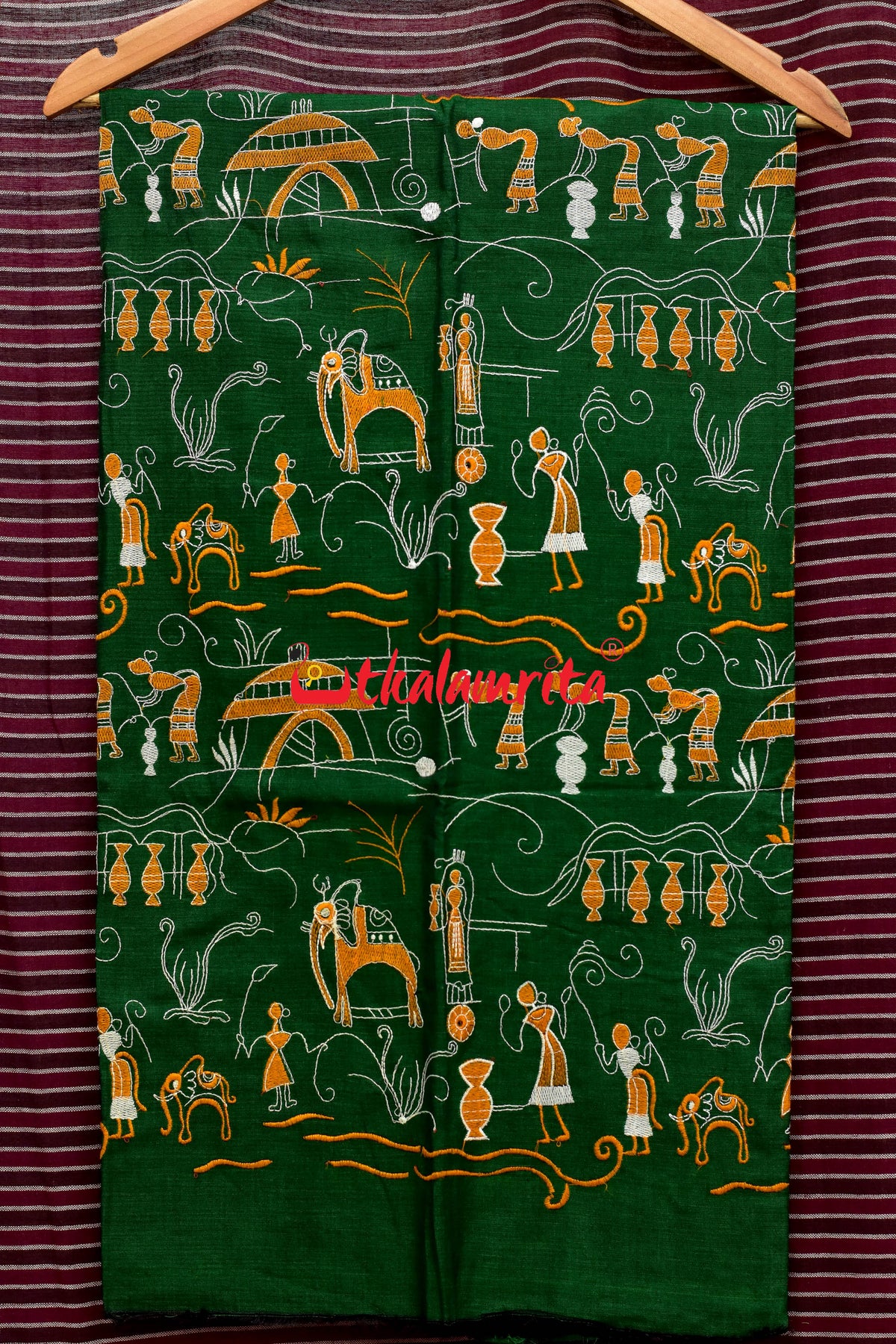 Green Yellow Tribal Village Dress Set