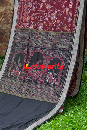 Coffee Sangeet Instruments Sambalpuri Cotton Saree