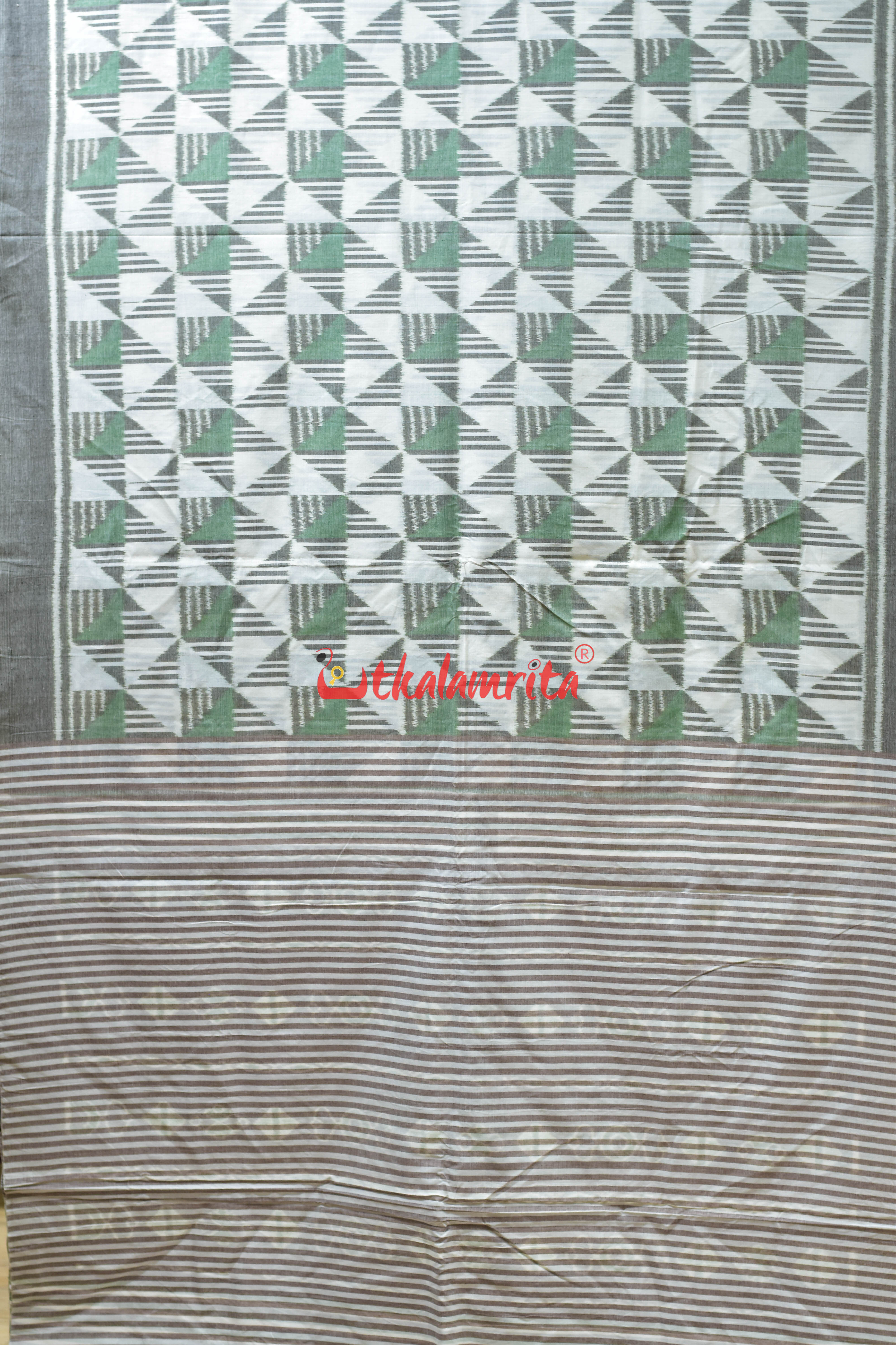 Contemporary Pataka Khandua Cotton Saree