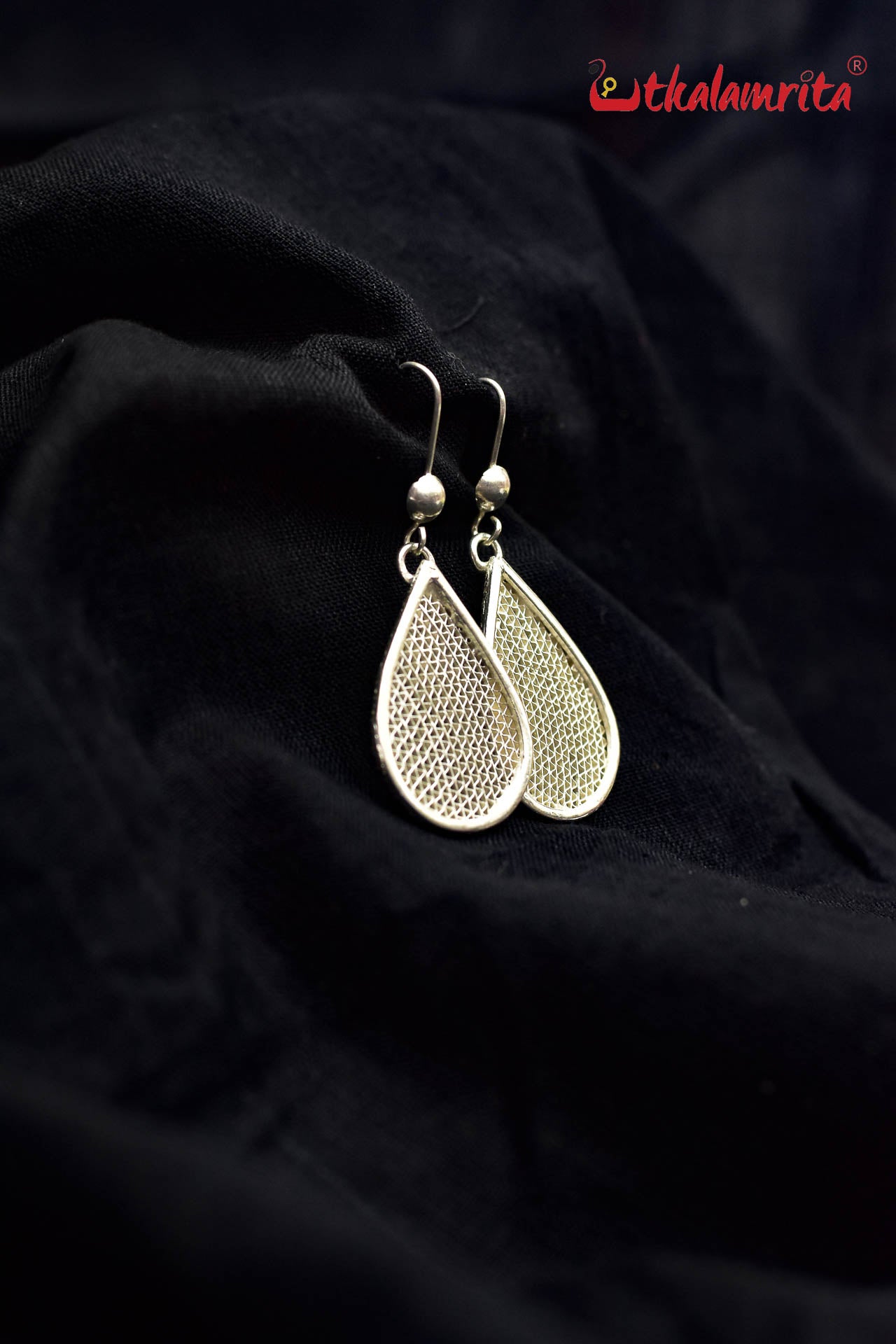 Silver Jala Teardrops (Danglers)