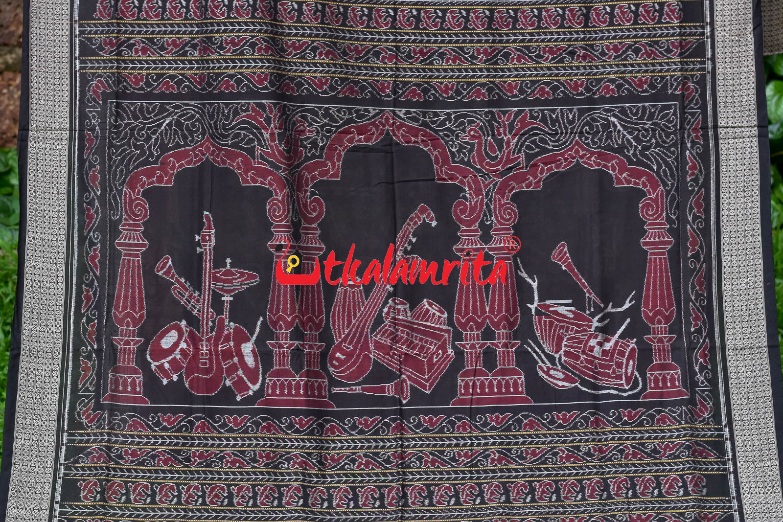 Coffee Sangeet Instruments Sambalpuri Cotton Saree