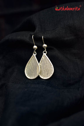 Silver Jala Teardrops (Danglers)