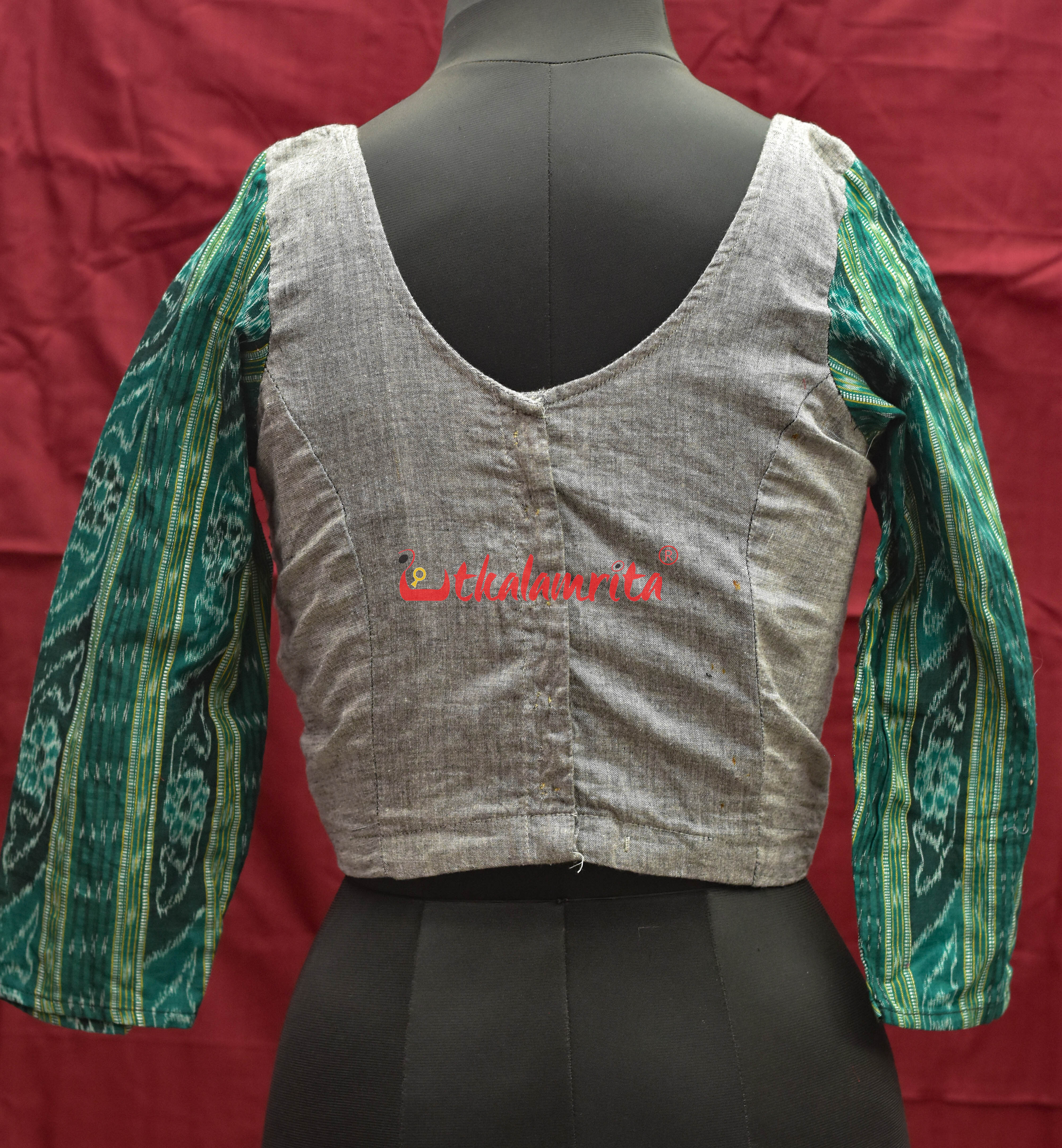 Grey And Green Ladders (Blouse)