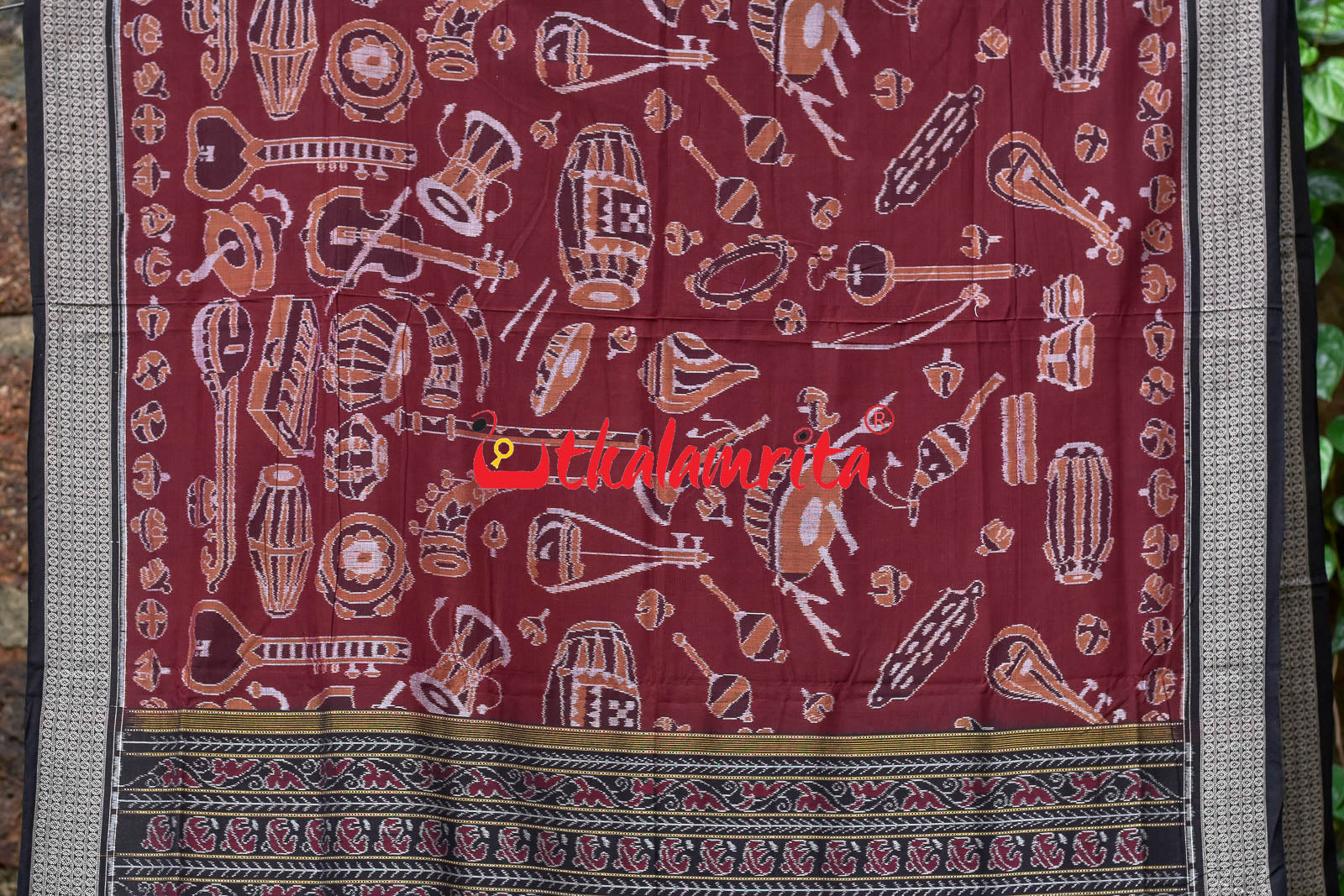 Coffee Sangeet Instruments Sambalpuri Cotton Saree