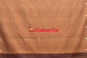 Natural Dye Plain Kumbha Khandua Silk Saree