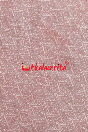 Pink Red Sambalpuri Fish Border (Dupatta)