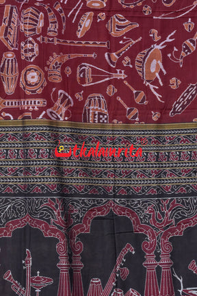 Coffee Sangeet Instruments Sambalpuri Cotton Saree