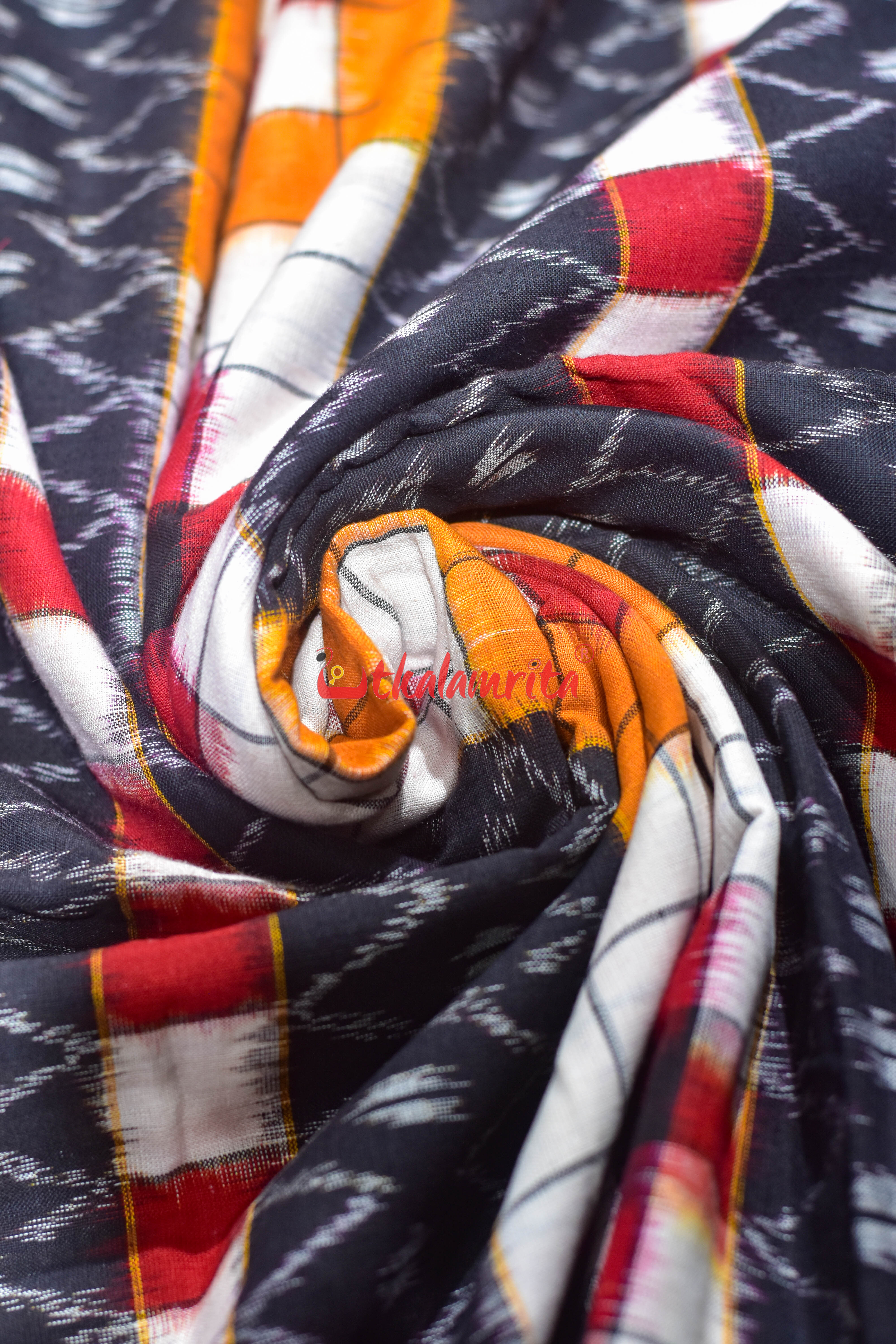 Yellow Red Bichitrapuri Cotton (fabric)