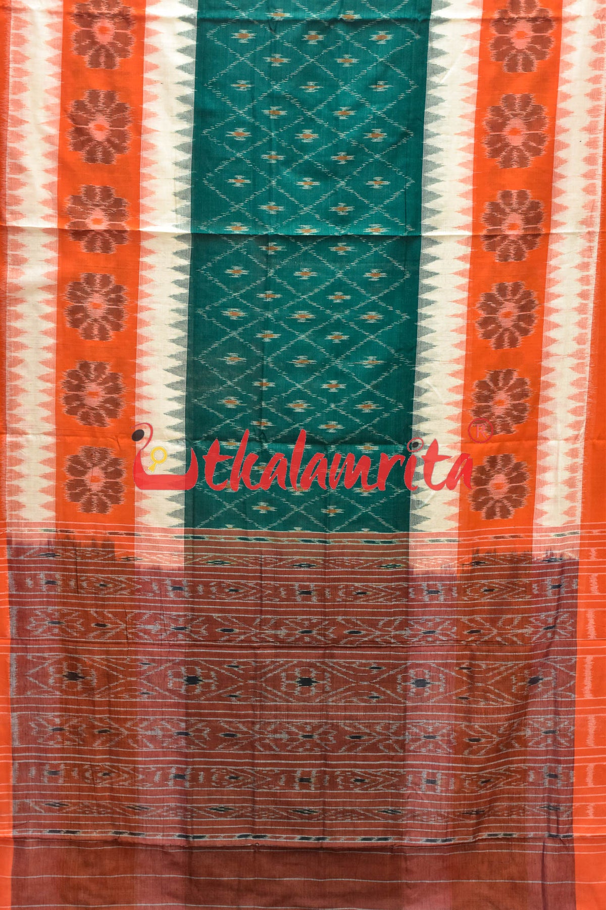 Triranga Bandha Khandua Cotton Saree