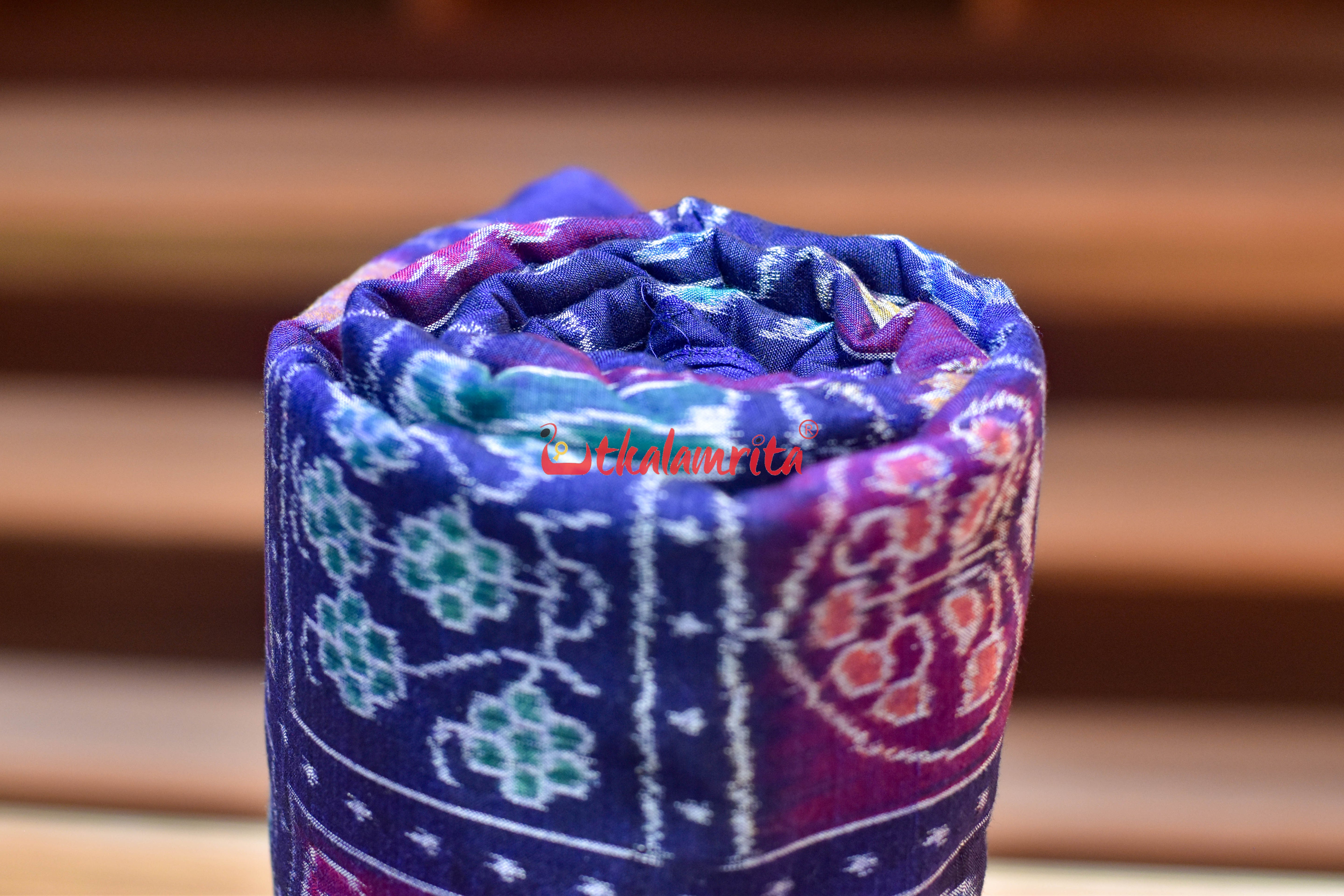 Blue Dots Nabakothi Cotton (Fabric)