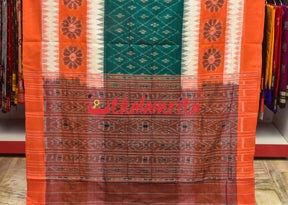 Triranga Bandha Khandua Cotton Saree