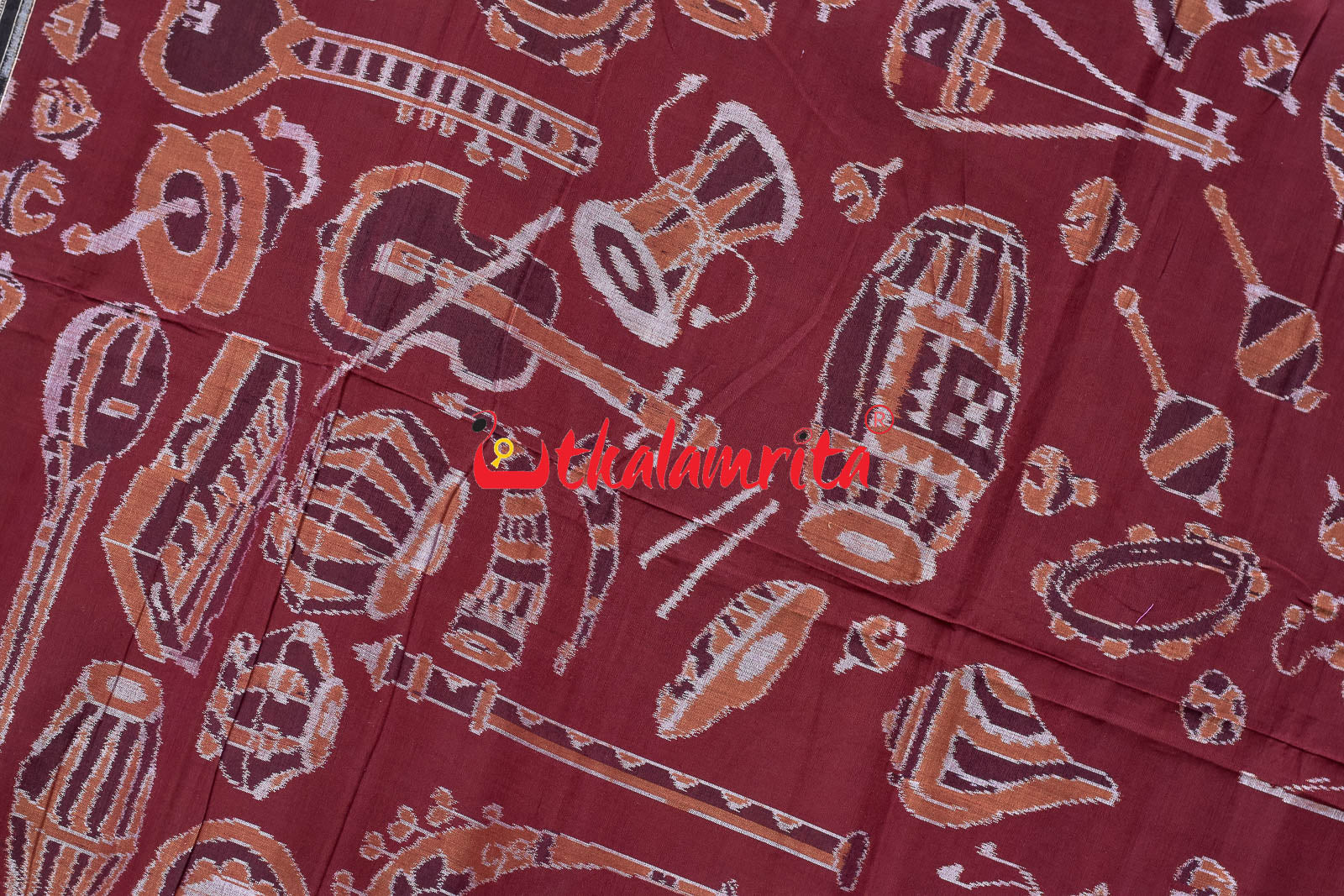 Coffee Sangeet Instruments Sambalpuri Cotton Saree