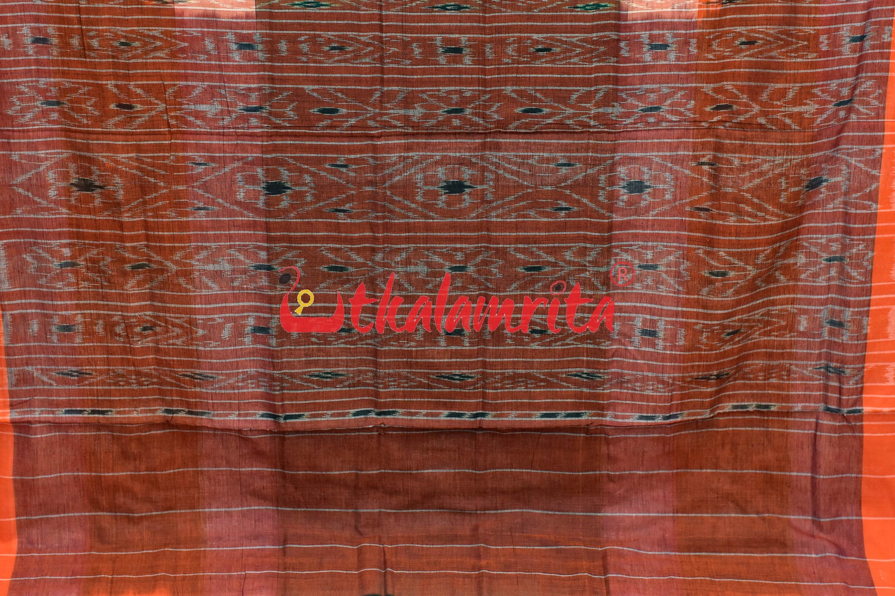 Triranga Bandha Khandua Cotton Saree